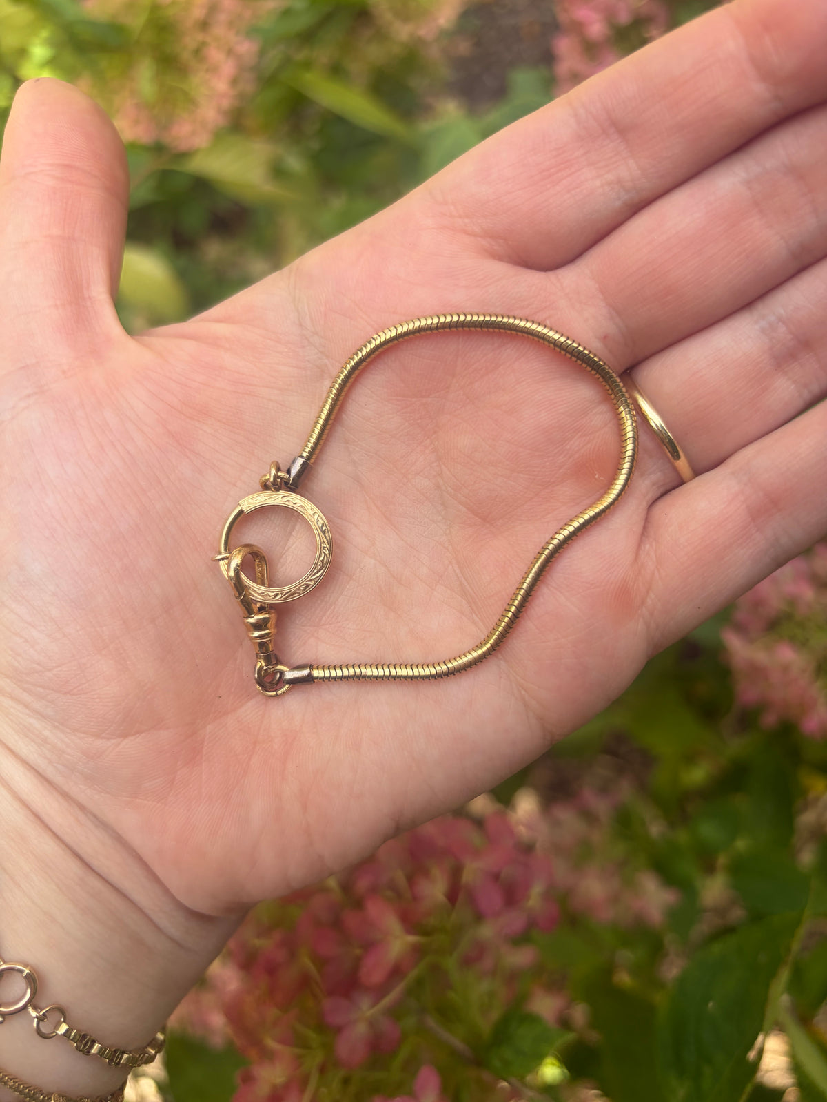 7.5” Vintage Snake Chain Bracelet