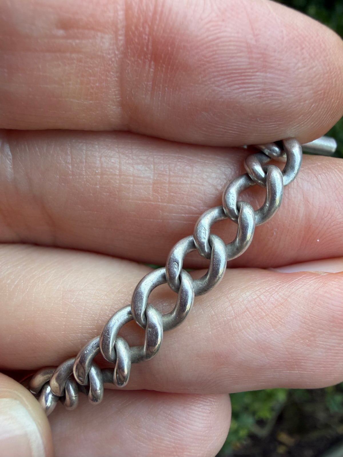 Vintage Figaro and Graduated Curb “Franken-chain”