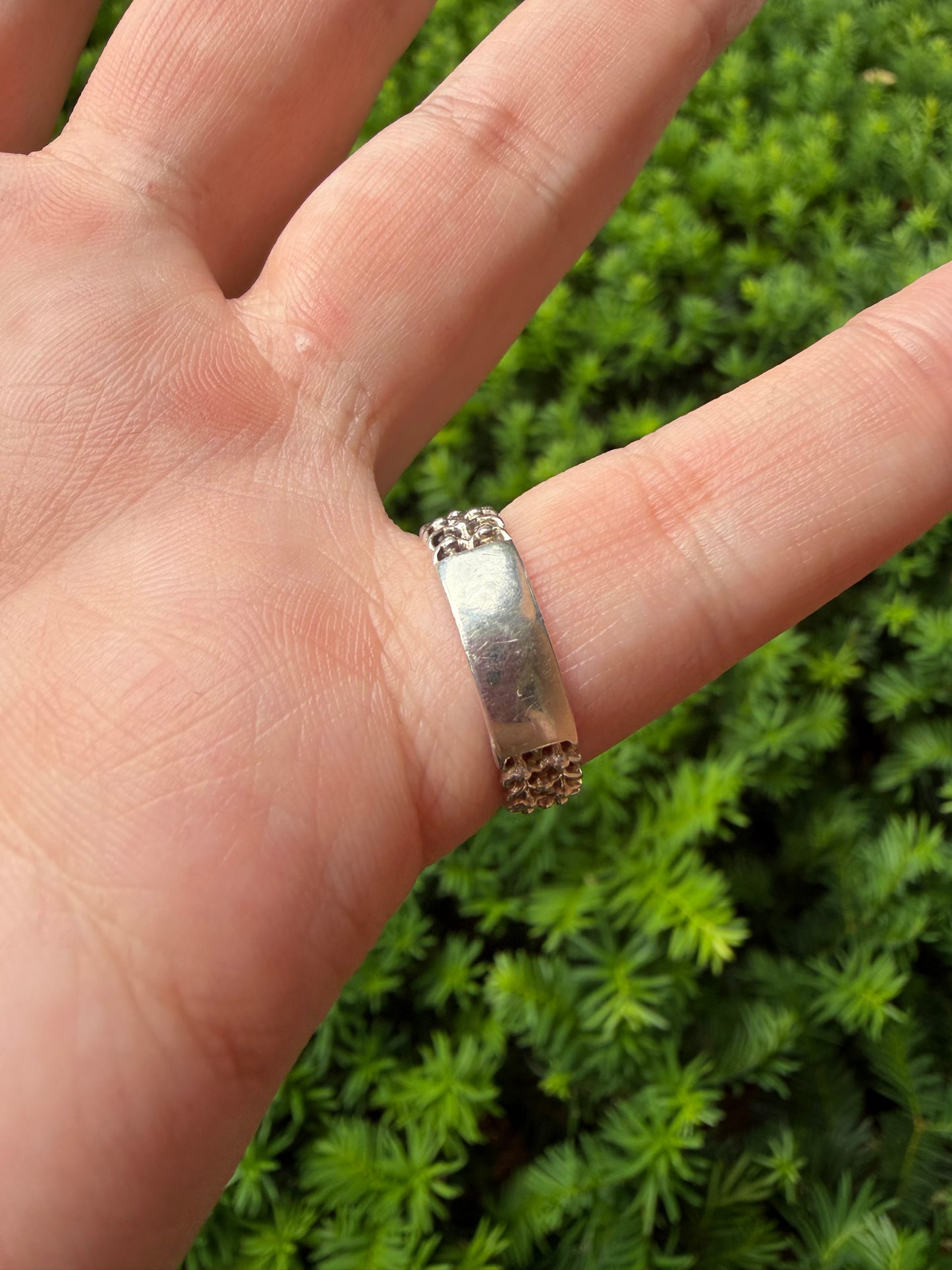 Sterling Silver Buckle Ring