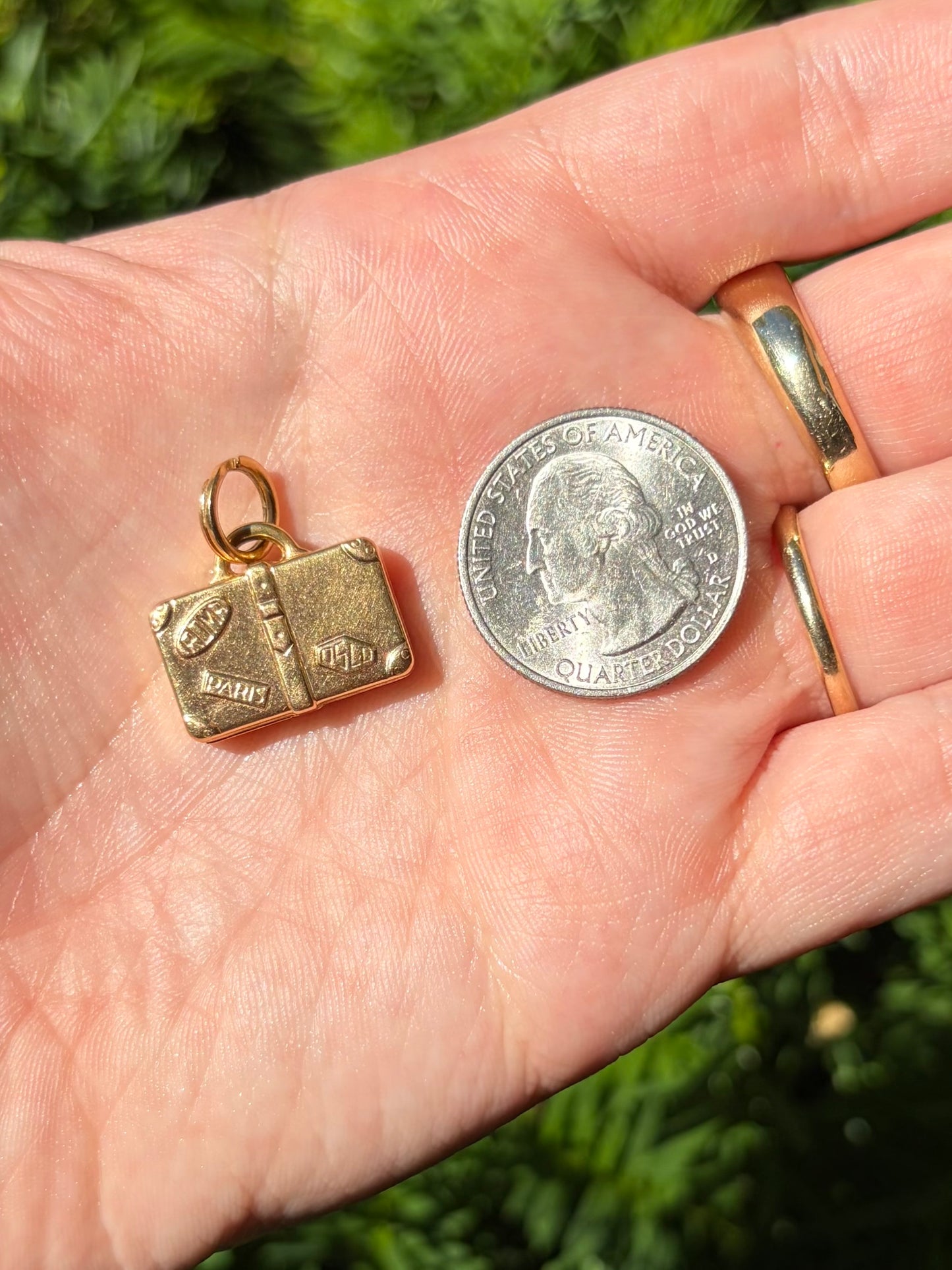 18k Suitcase Charm
