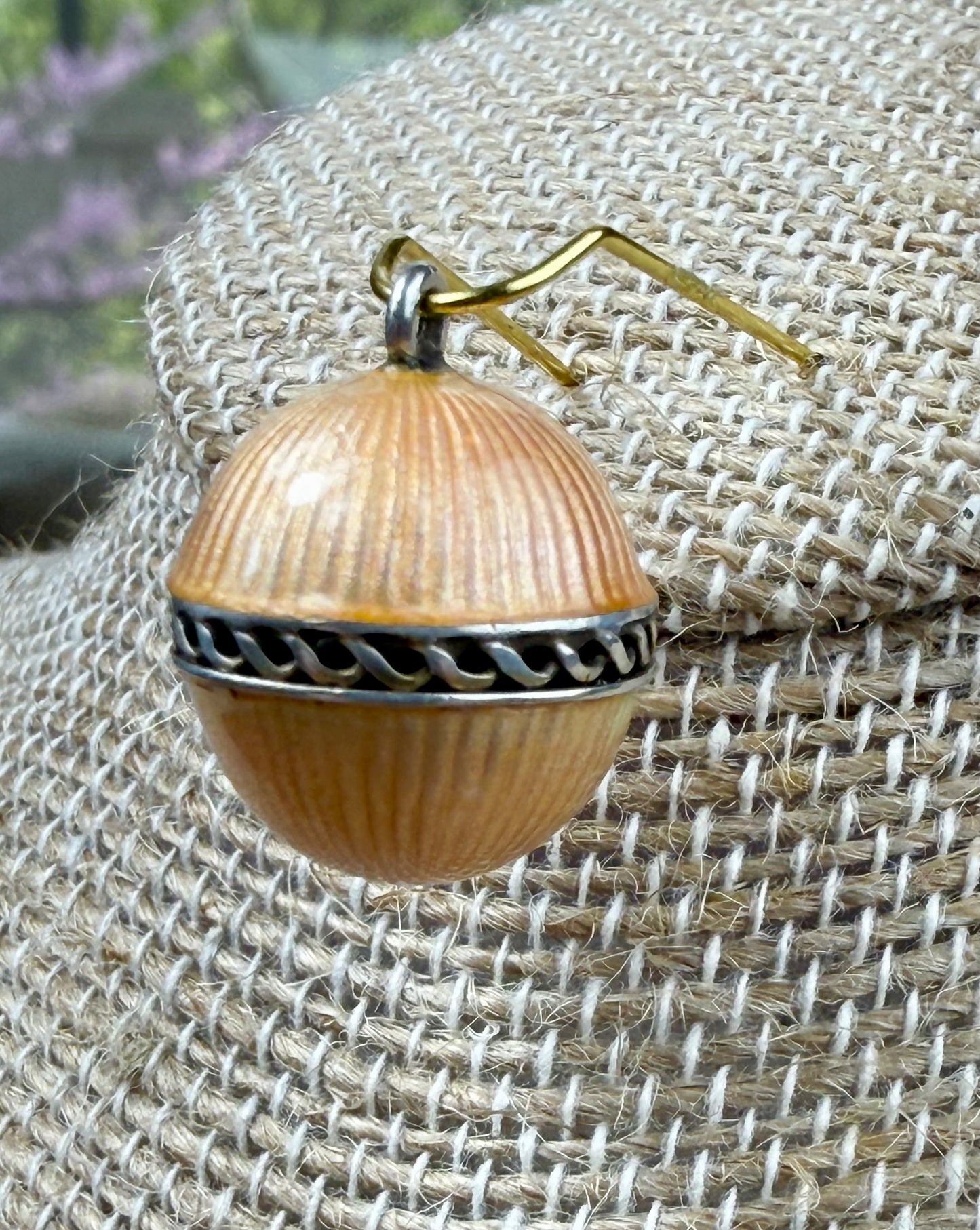 Sterling and Enamel Vinaigrette