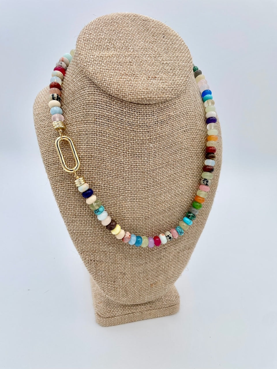 Mixed Gemstone Candy Necklace