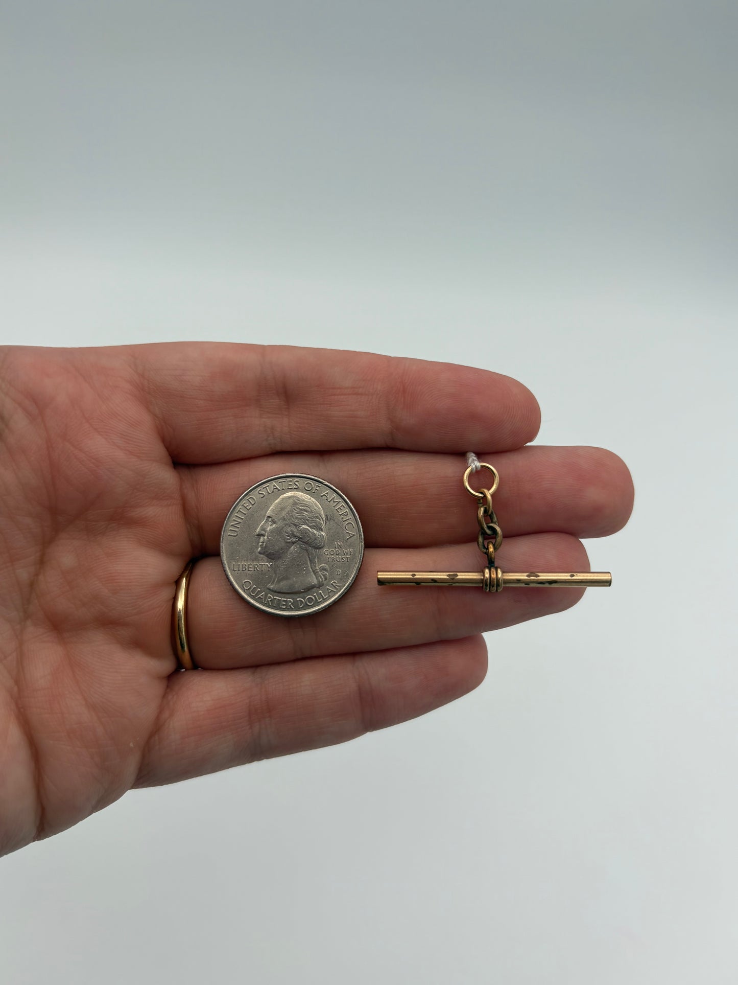Vintaged Gold Filled Tbar #2