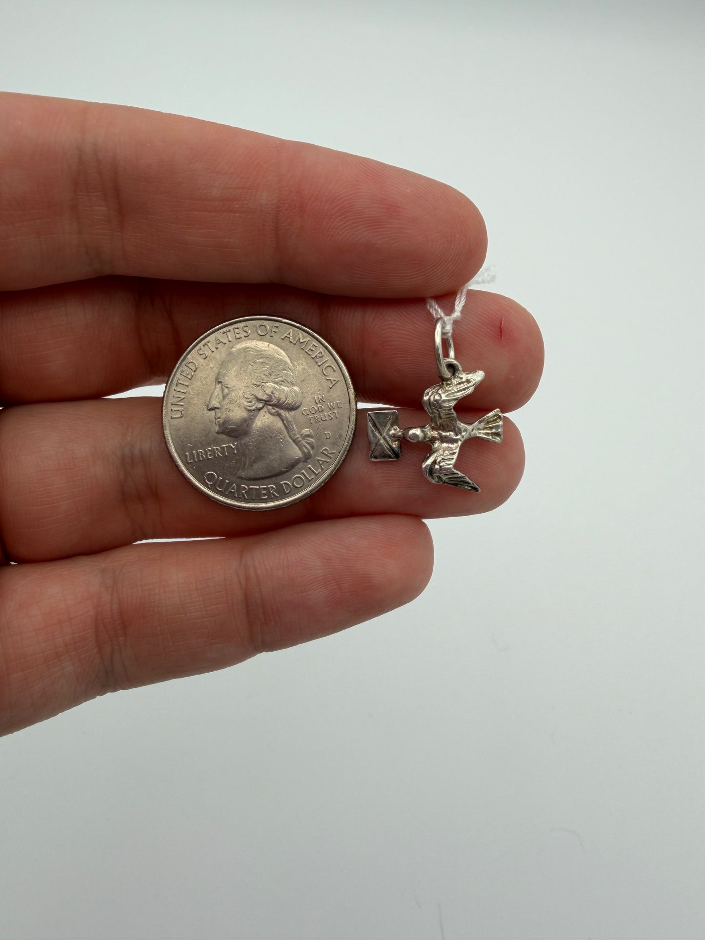 Bird with Letter Charm