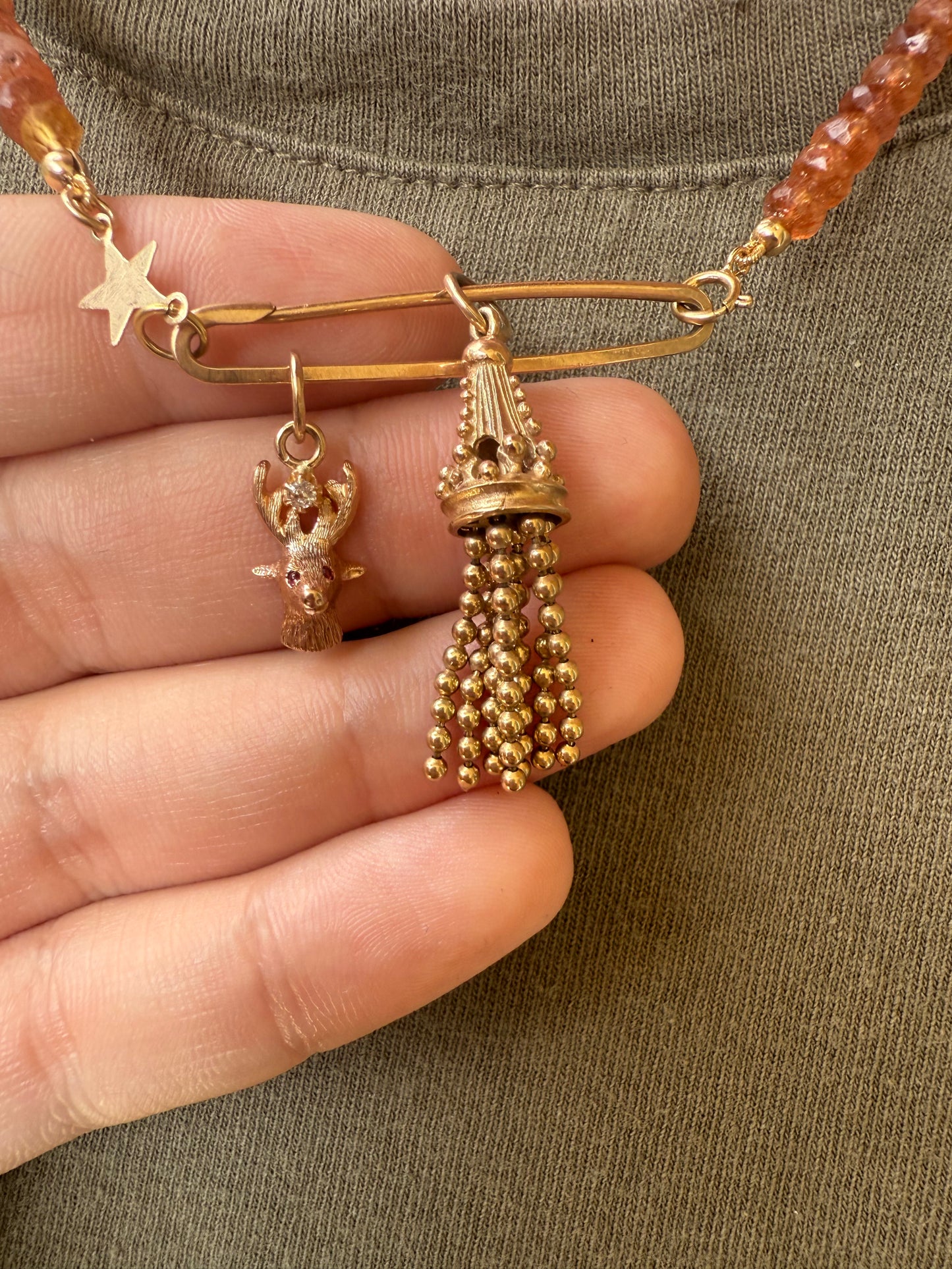 Vintage Stag and Tassel