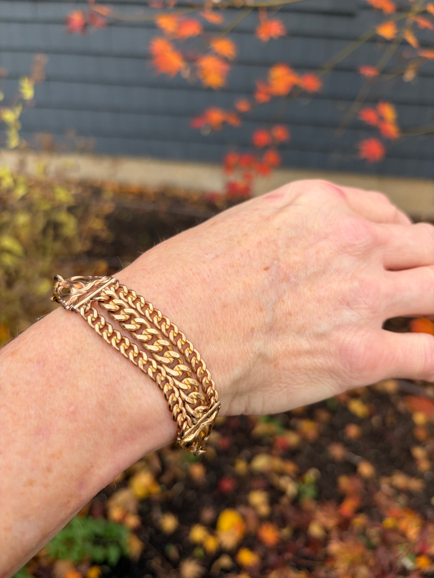 Gold Filled Frankenstein Bracelet
