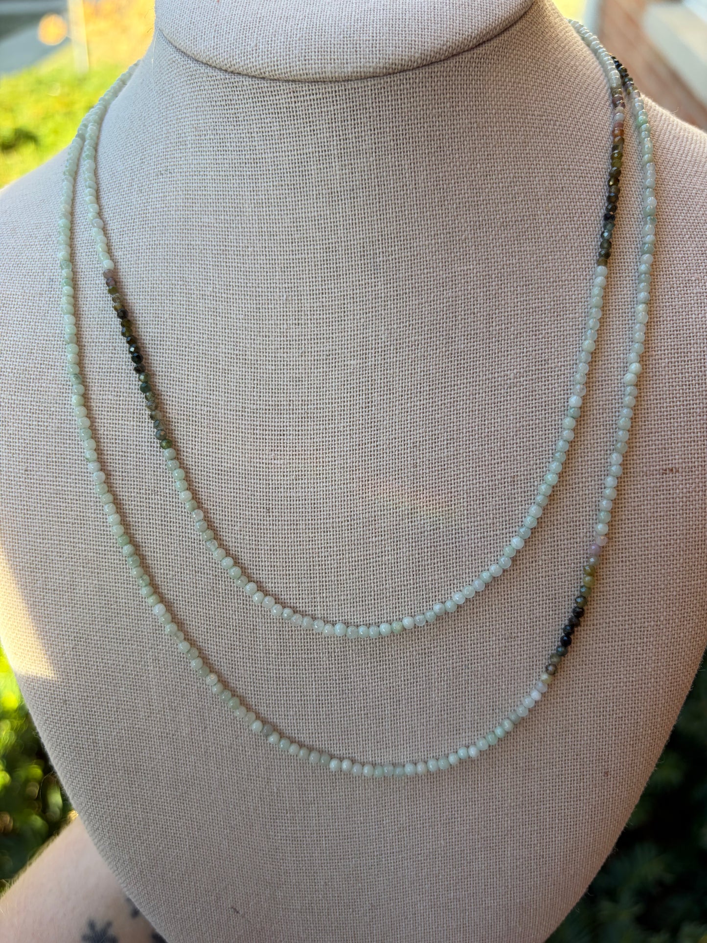 Burma Green Jade + Tourmaline