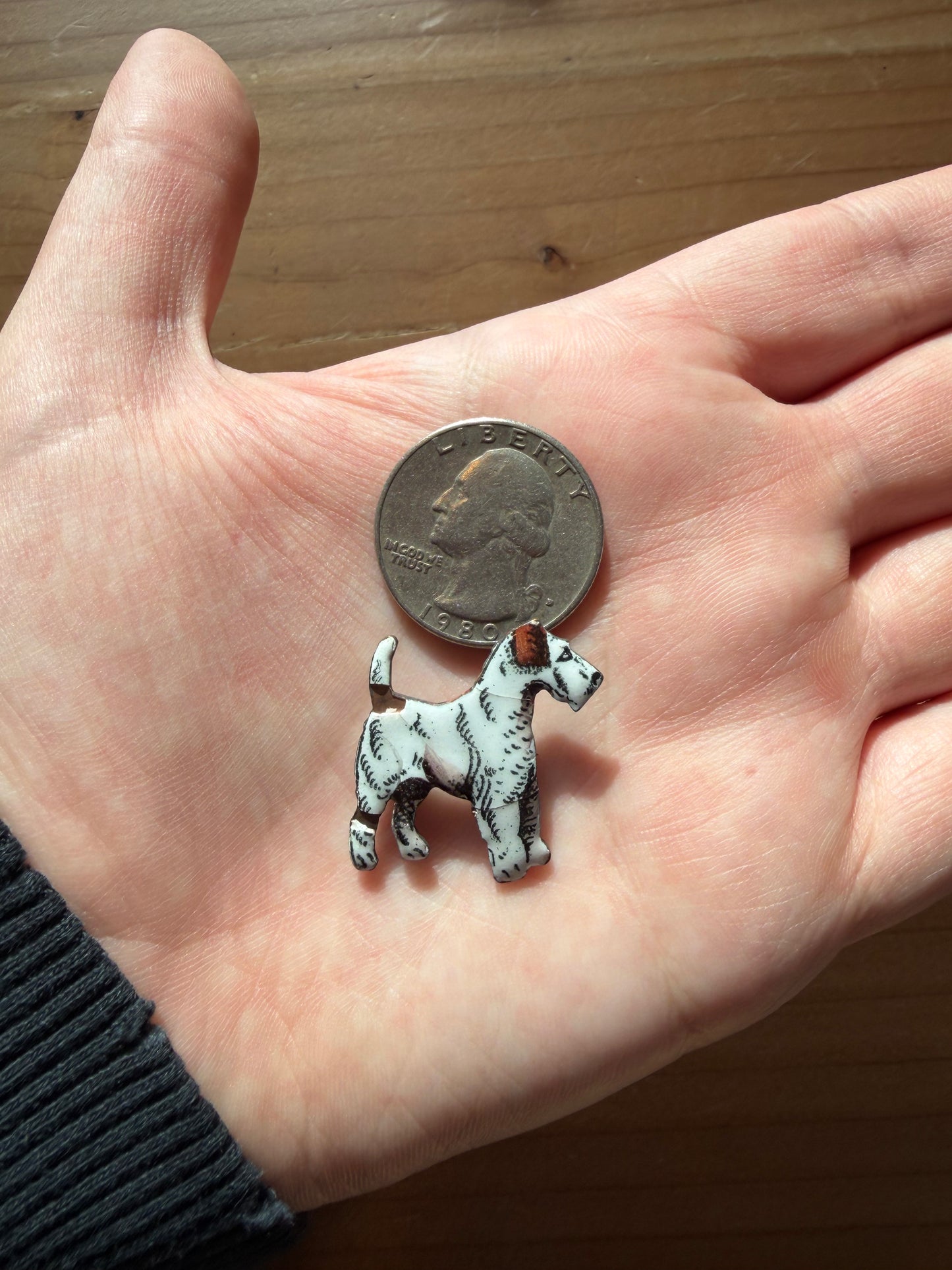 Enamel Terrier Pin