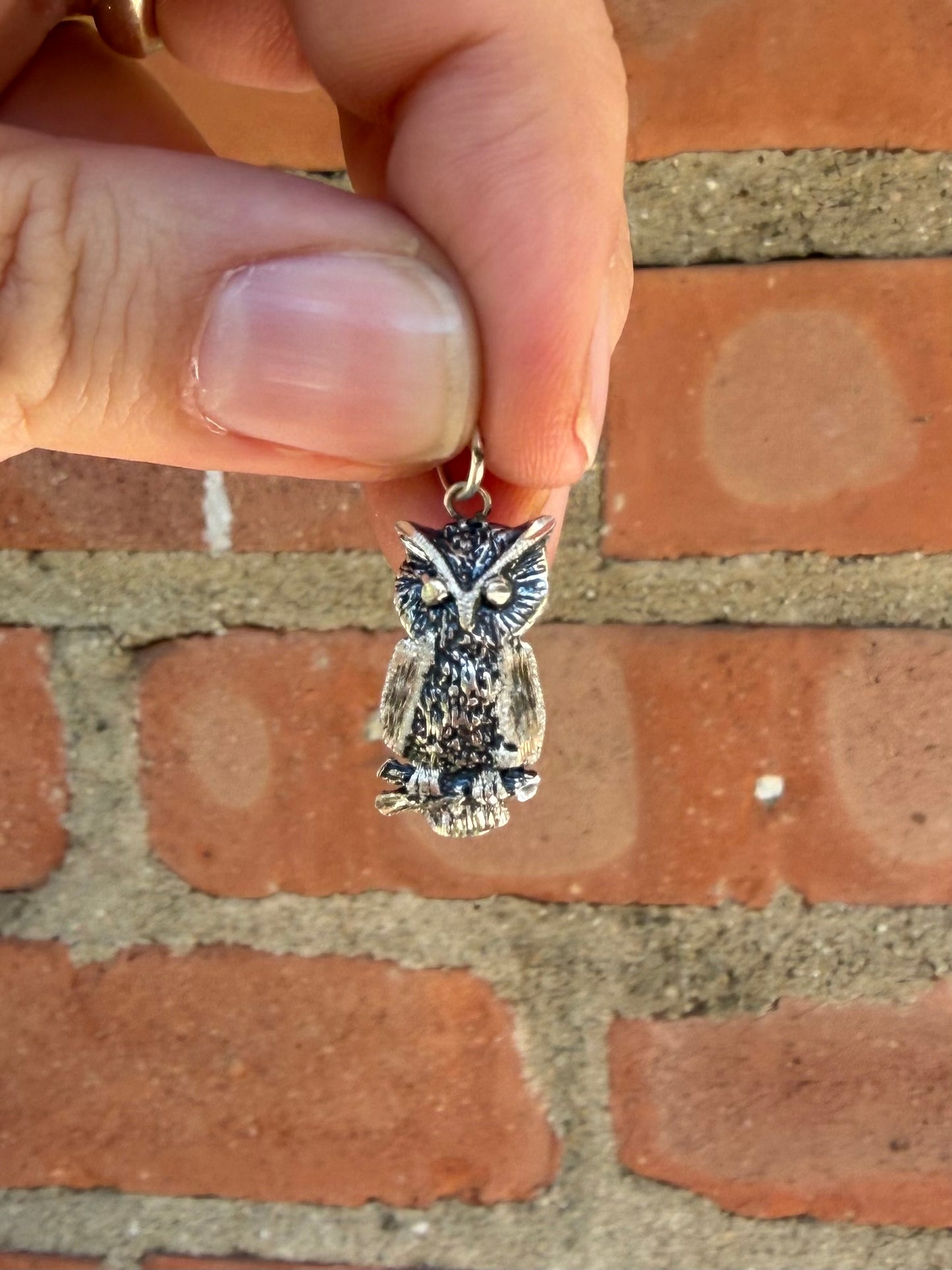 Sterling Silver Owl Charm