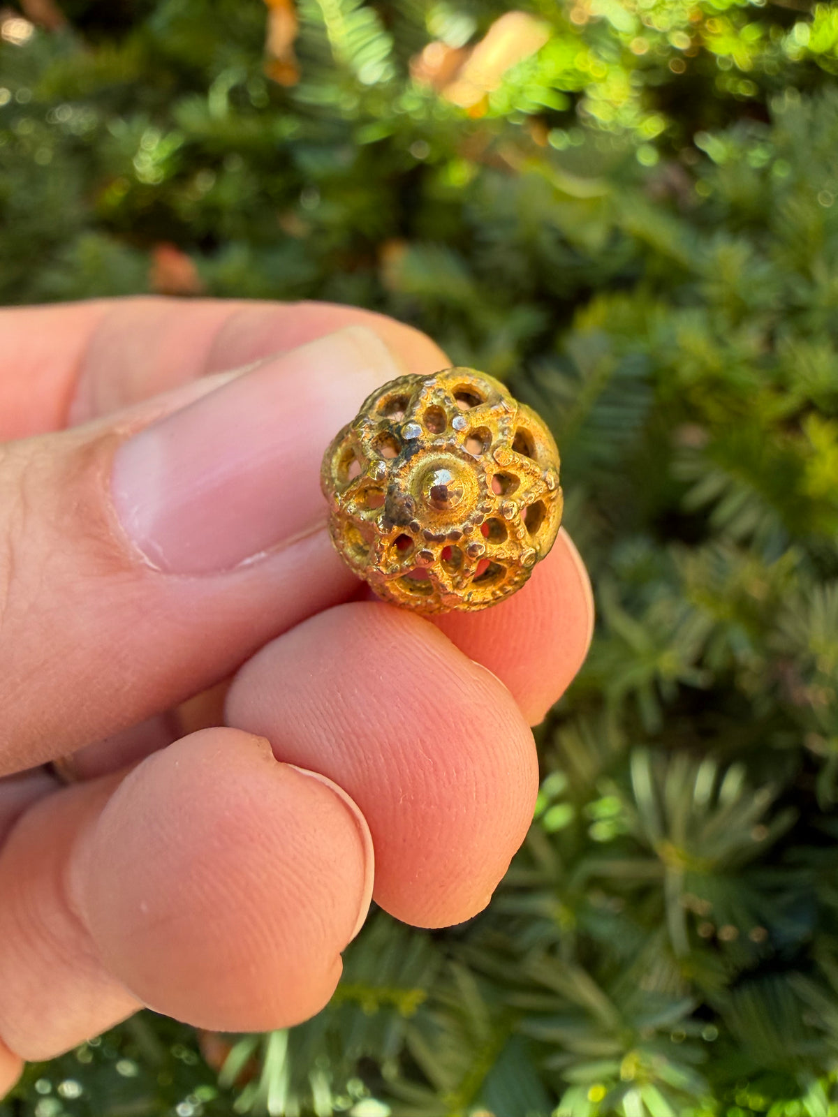 Vintage Brass Orb