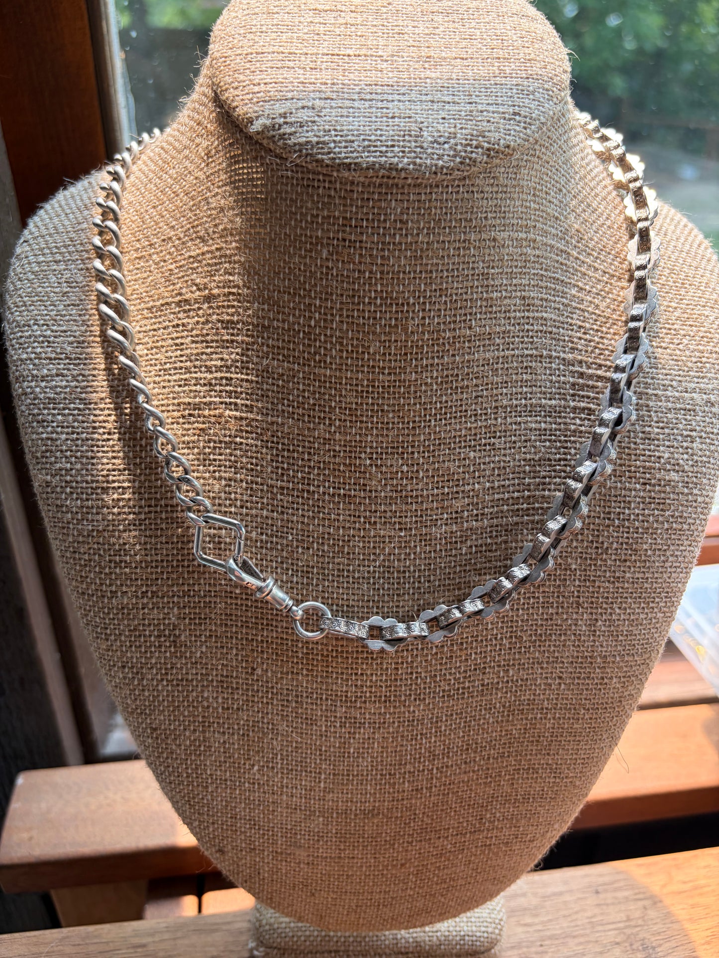 Antique Sterling Silver Franken-chain