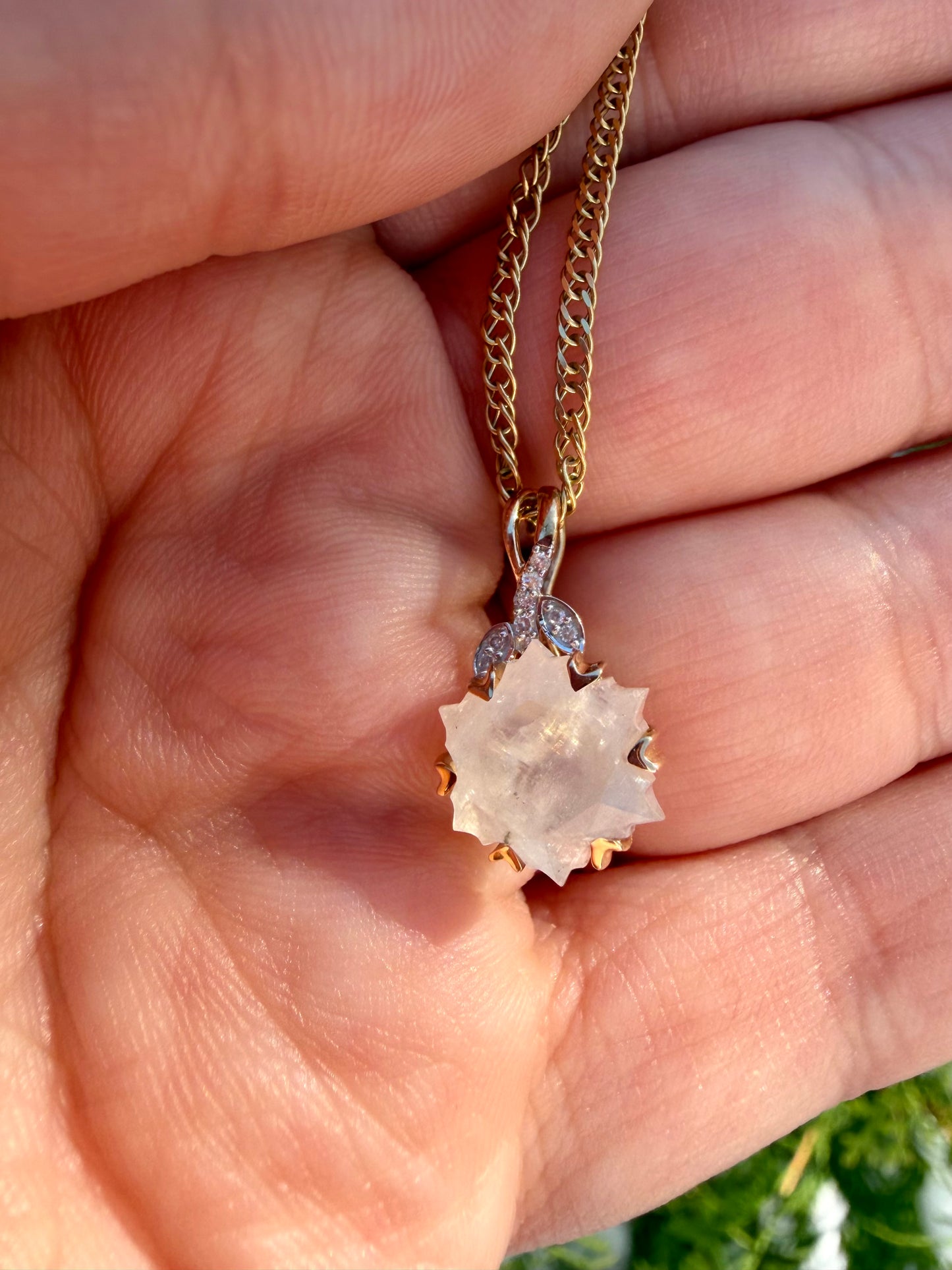 9k Moonstone Pendant