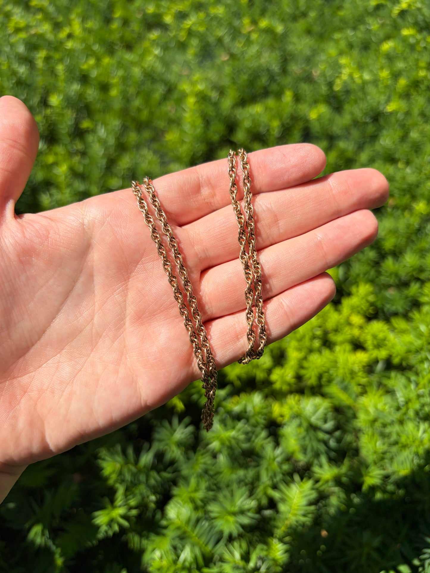 Vintage Gold Fill Rope Chain