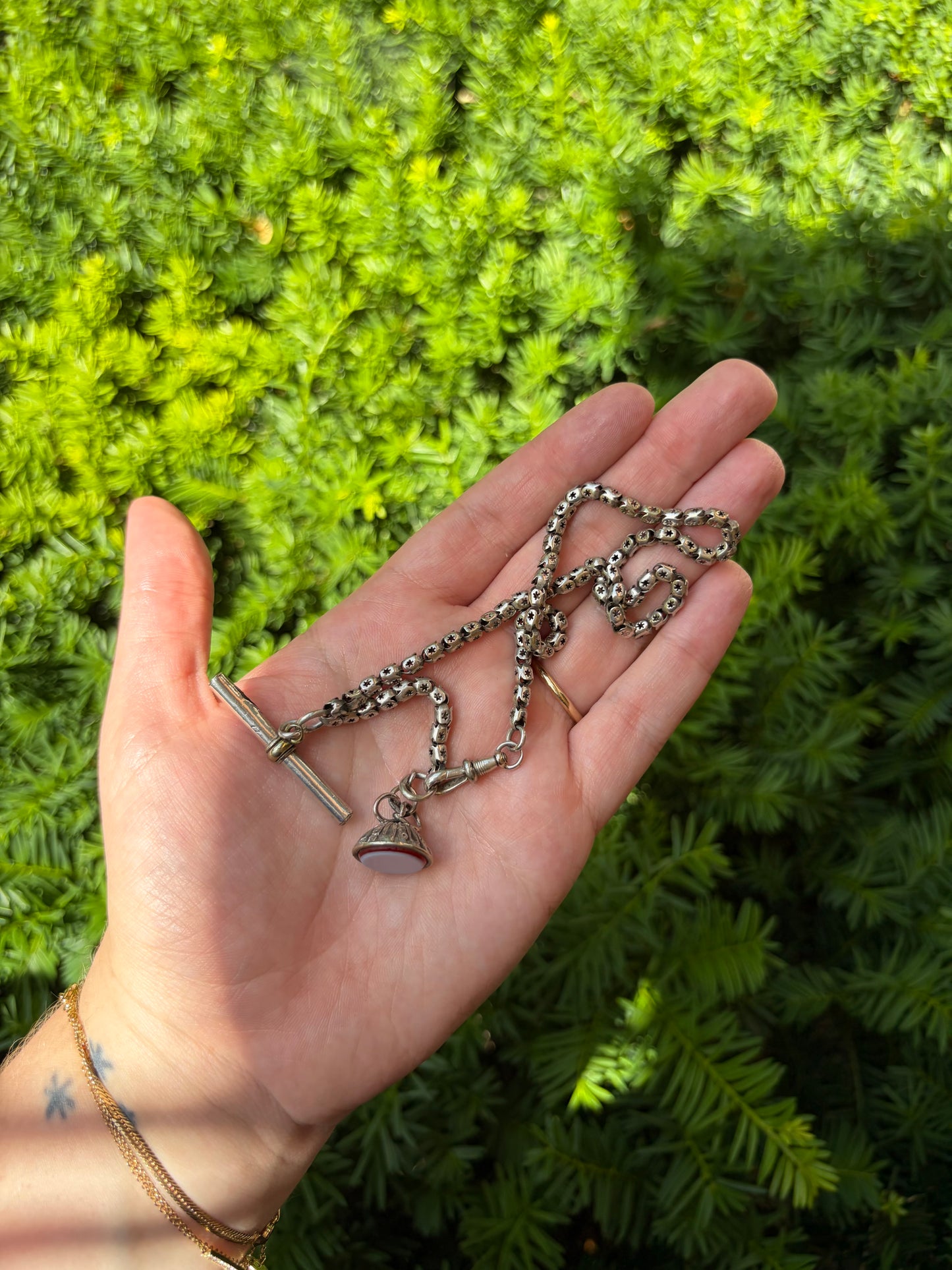 Sterling Star Pierced Chain