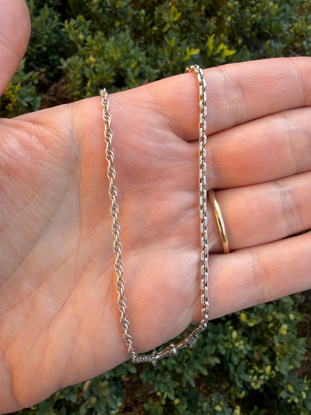 Long Vintage Sterling Silver “Franken-chain”