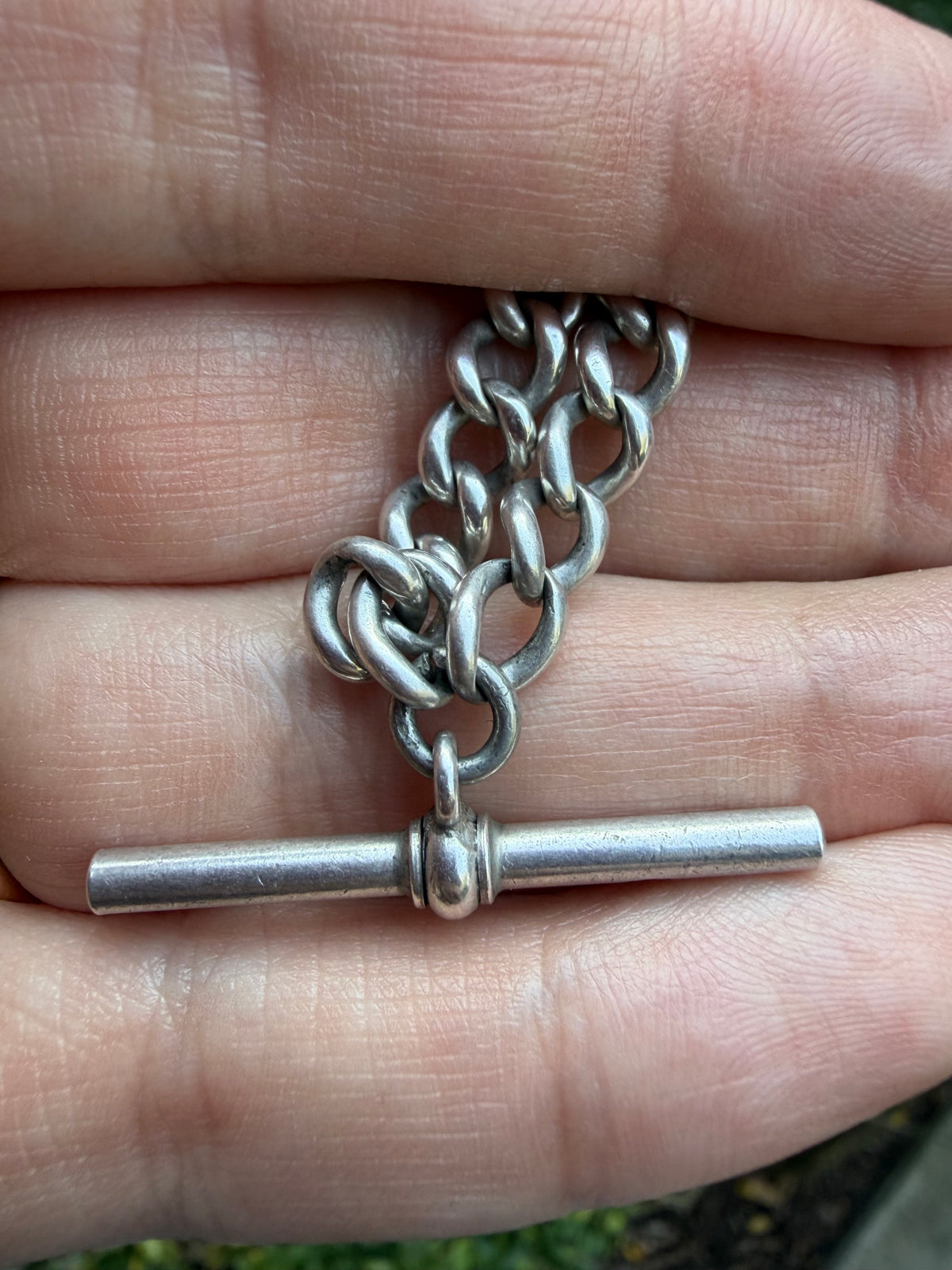 Vintage Figaro and Graduated Curb “Franken-chain”