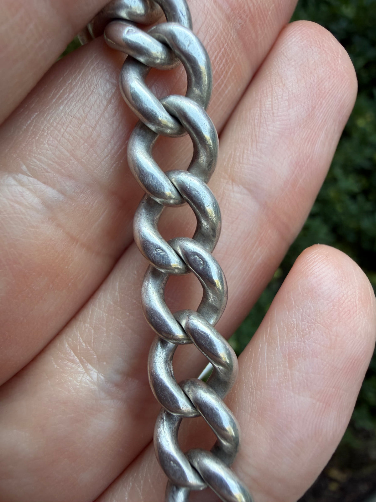 Vintage Figaro and Graduated Curb “Franken-chain”