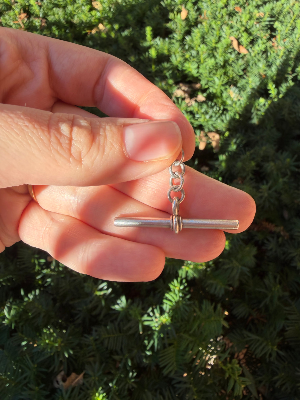 Vintage 1.4” Sterling Silver Tbar