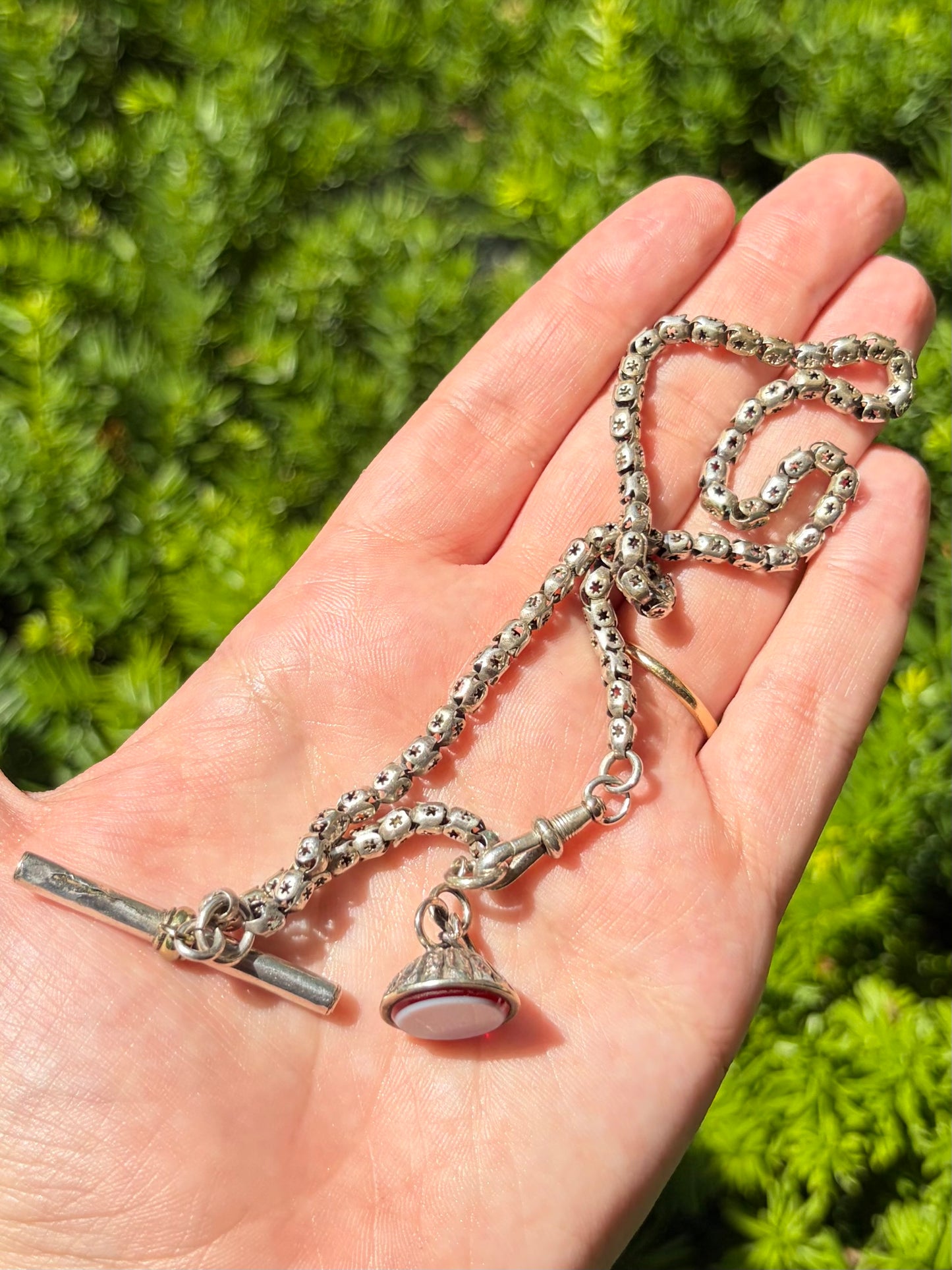Sterling Star Pierced Chain