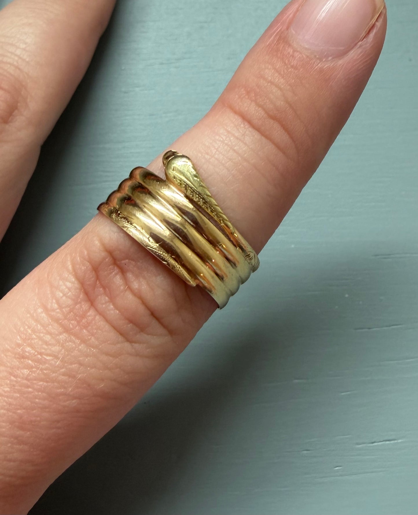 Vintage 14k Snake Ring
