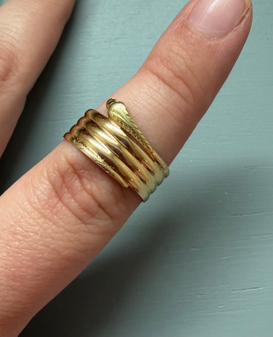 Vintage 14k Snake Ring