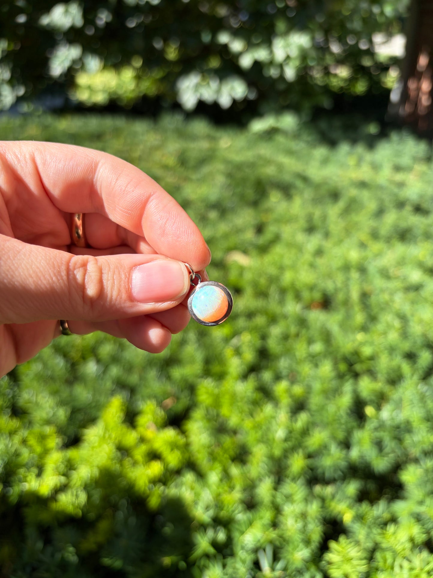 Opal Cabochon Charm