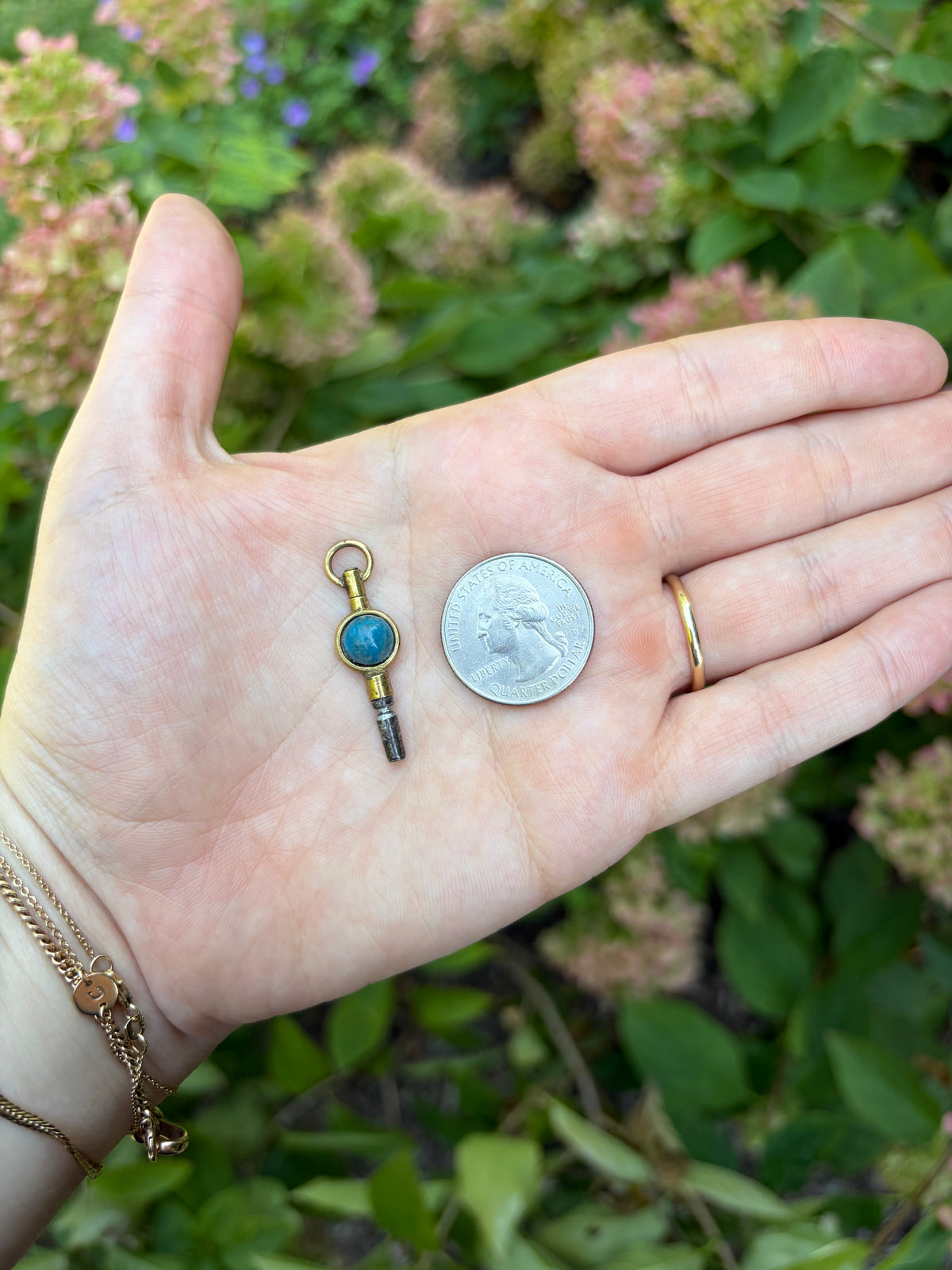 Brass Vintage Watch Key Fob
