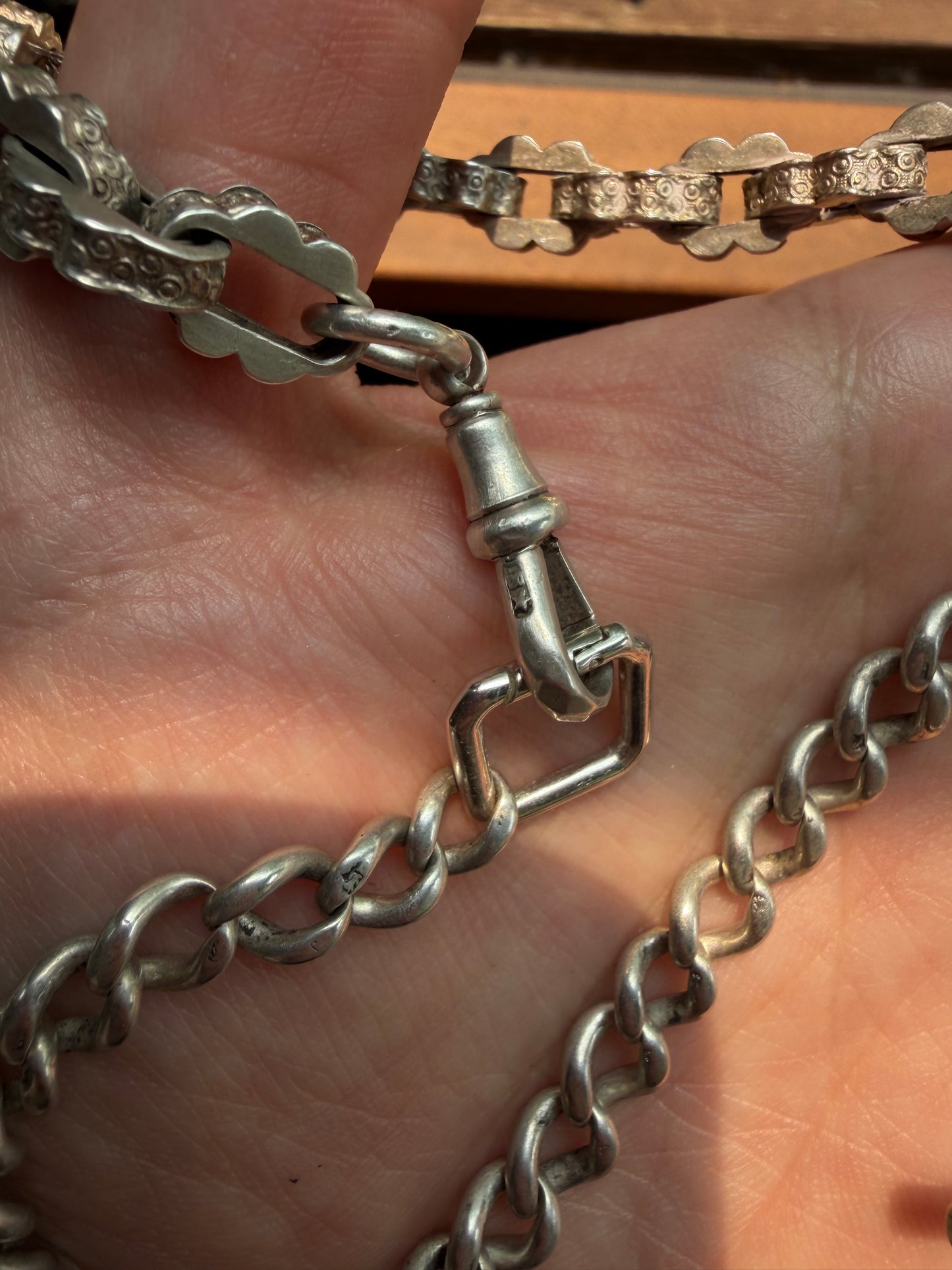 Antique Sterling Silver Franken-chain