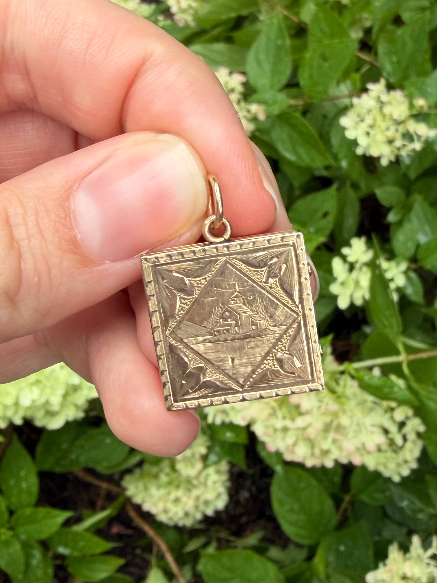 14k Book Locket