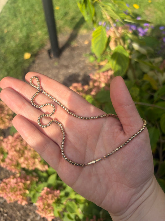 9k Vintage Pierced Chain