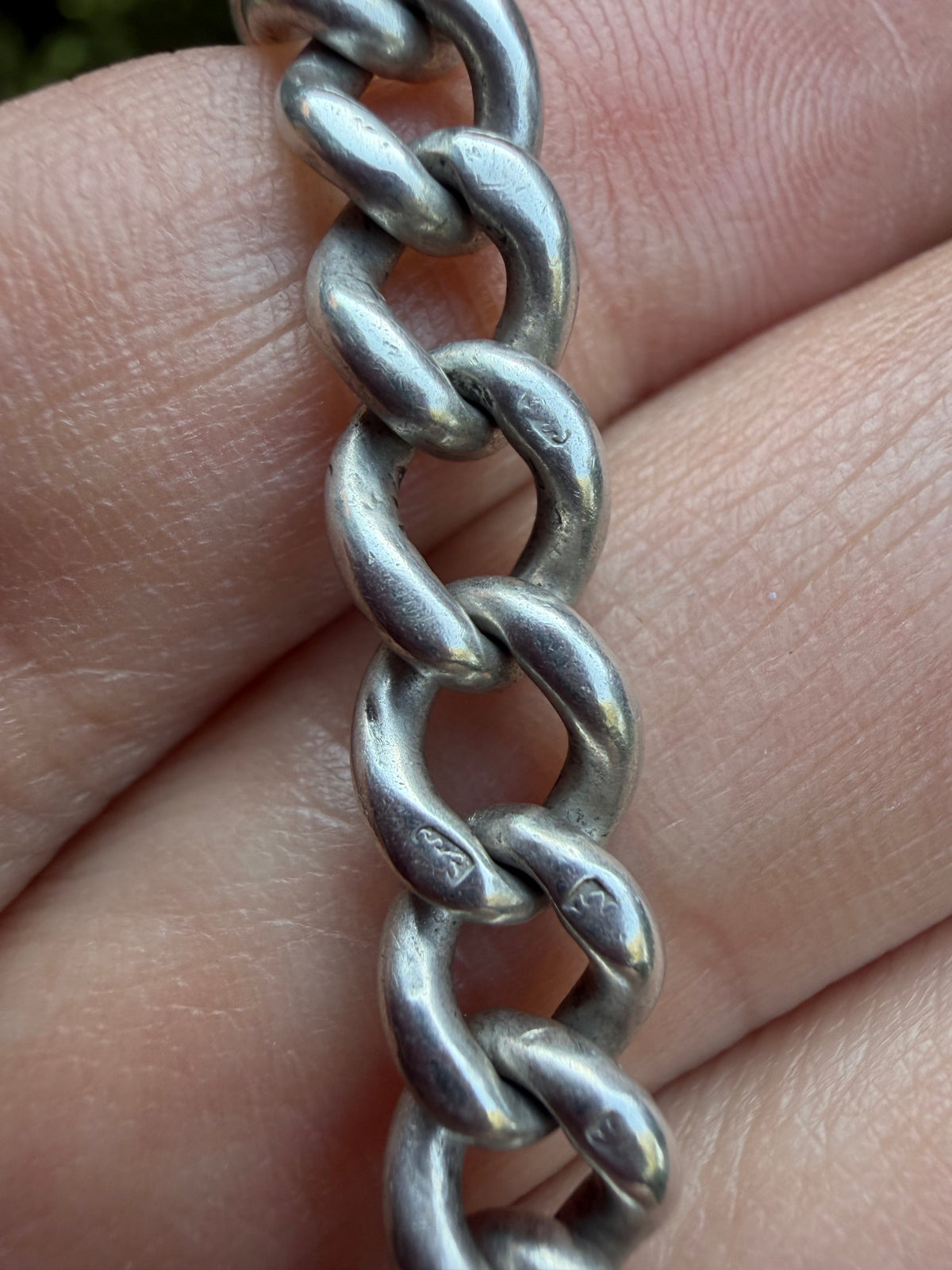 Vintage Figaro and Graduated Curb “Franken-chain”