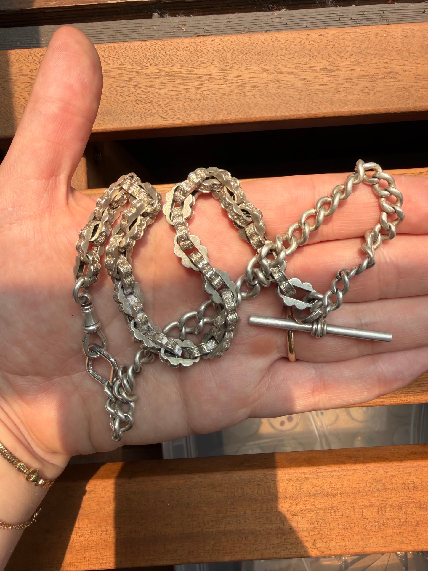Antique Sterling Silver Franken-chain