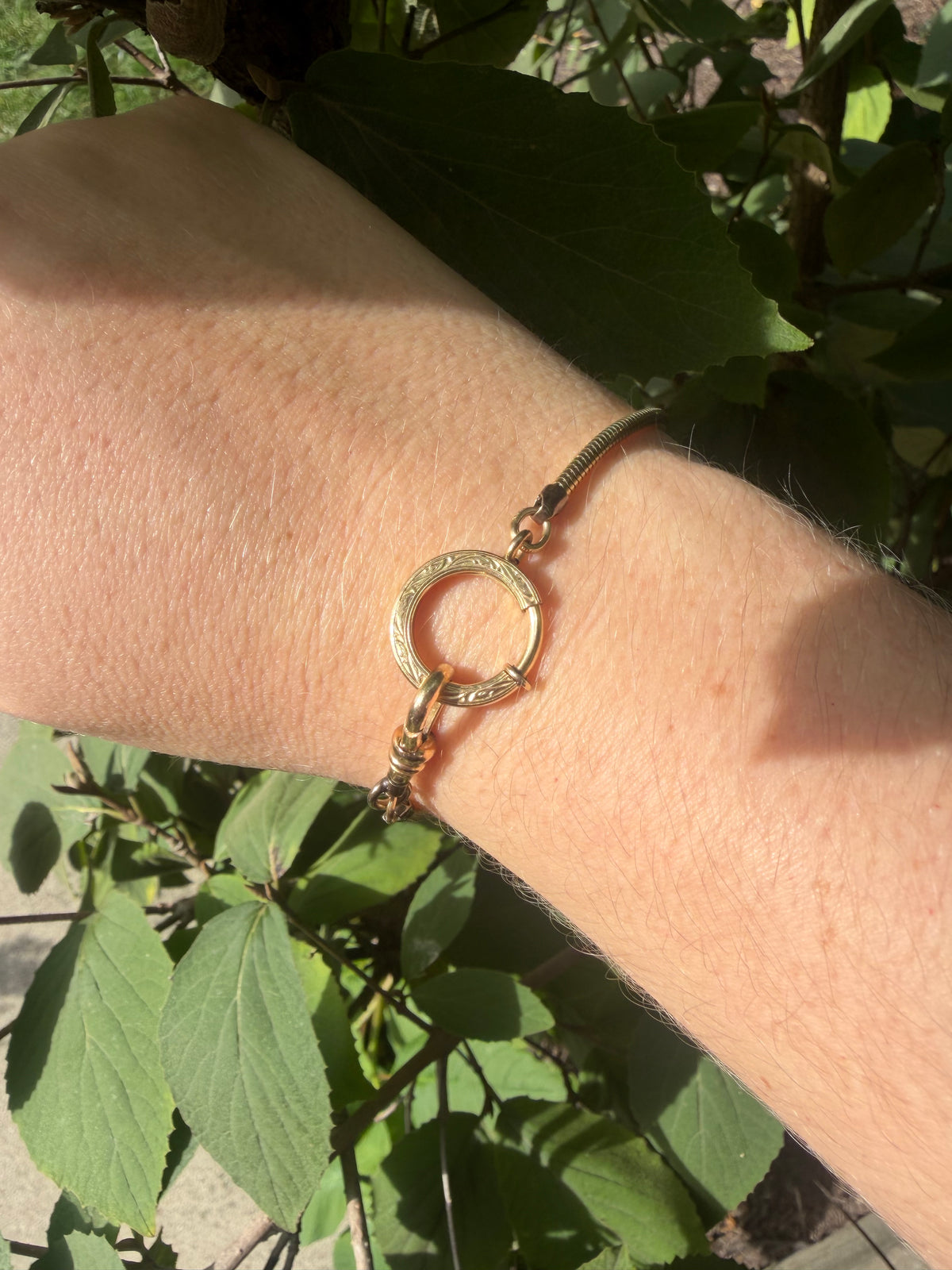7.5” Vintage Snake Chain Bracelet