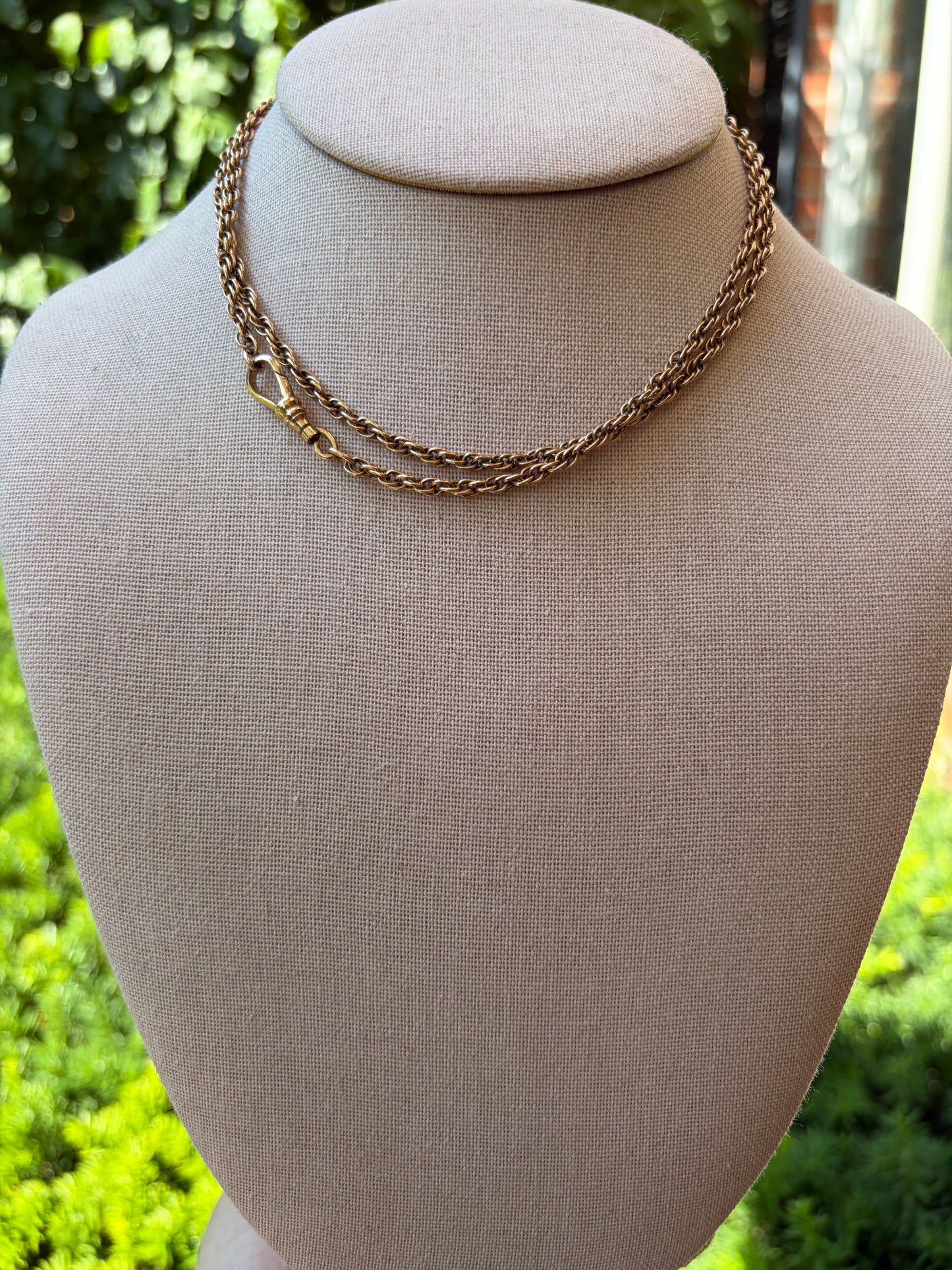 Vintage Gold Fill Rope Chain