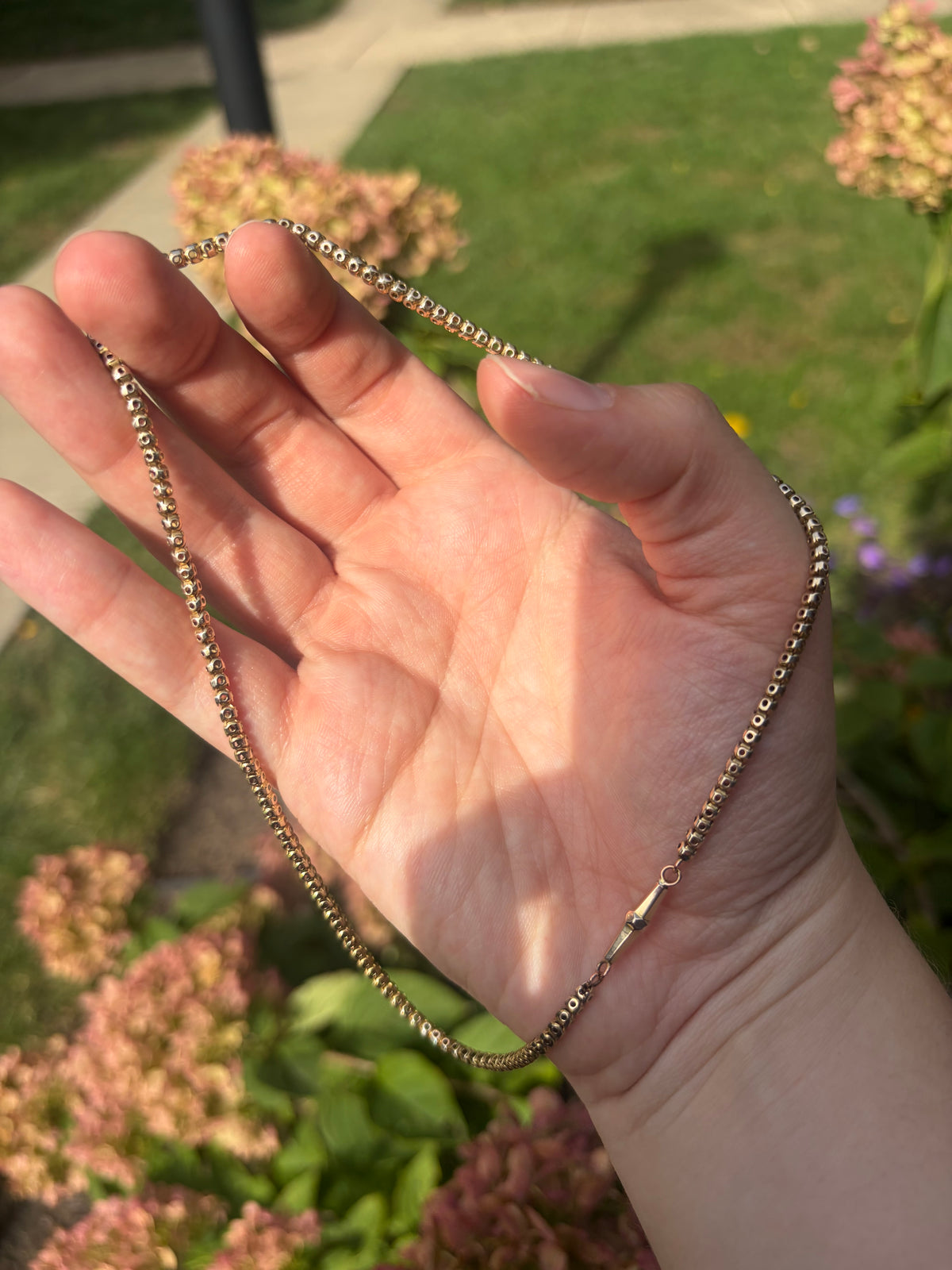 9k Vintage Pierced Chain