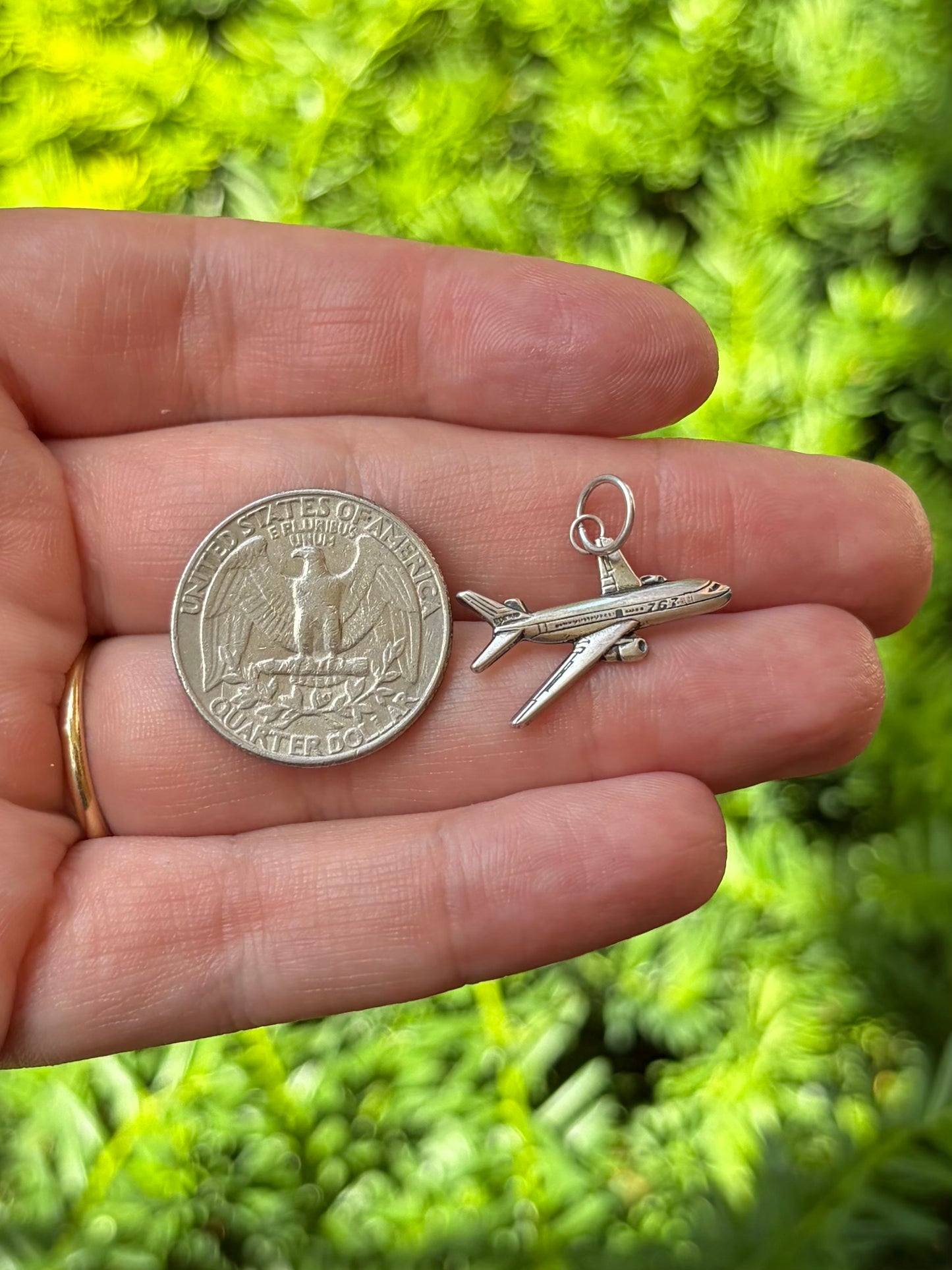 “767” Plane Charm