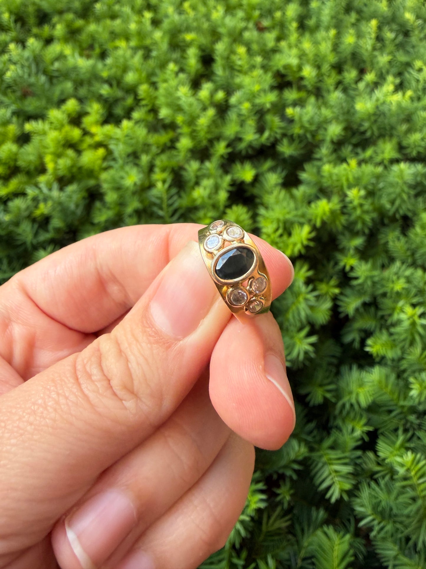 Diamond and Sapphire Ring