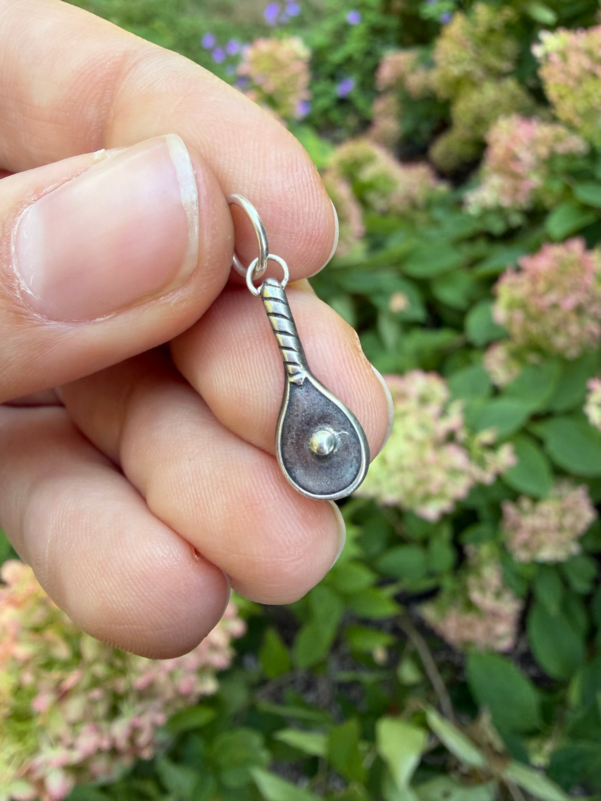 Sterling Silver Tennis/Pickleball Racket Charm