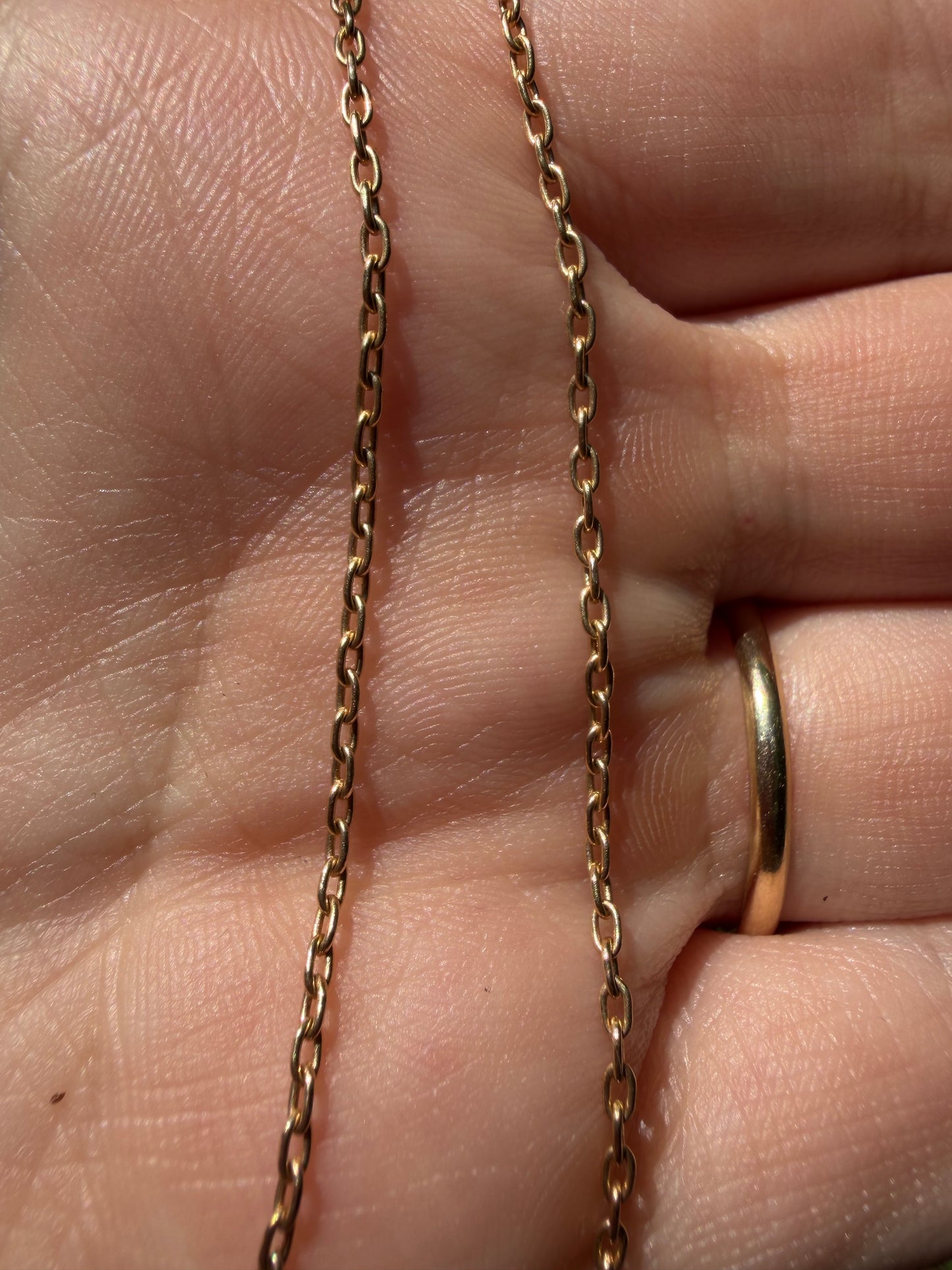 14k Medium Oval Rolo Chain