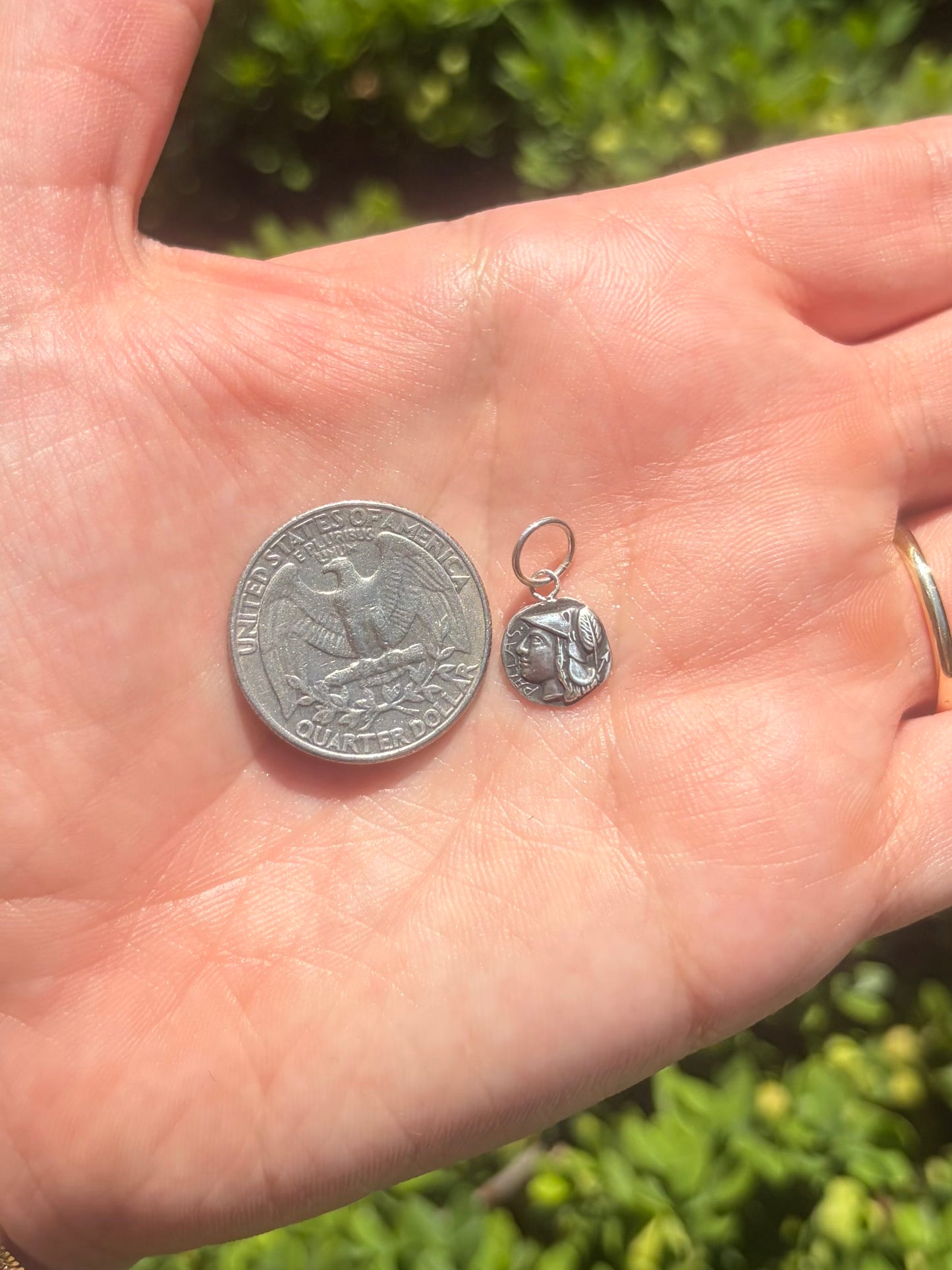 Antique Pallas God of War Charm