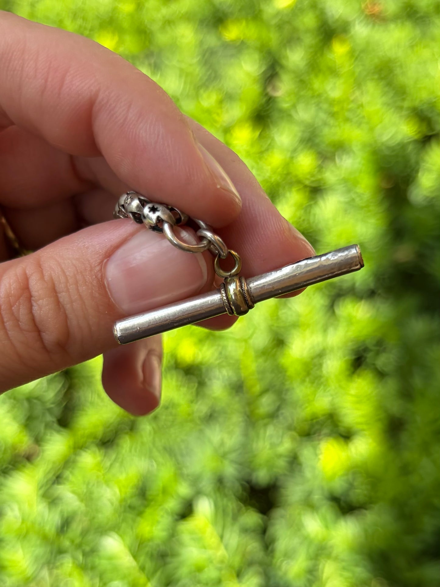 Sterling Star Pierced Chain
