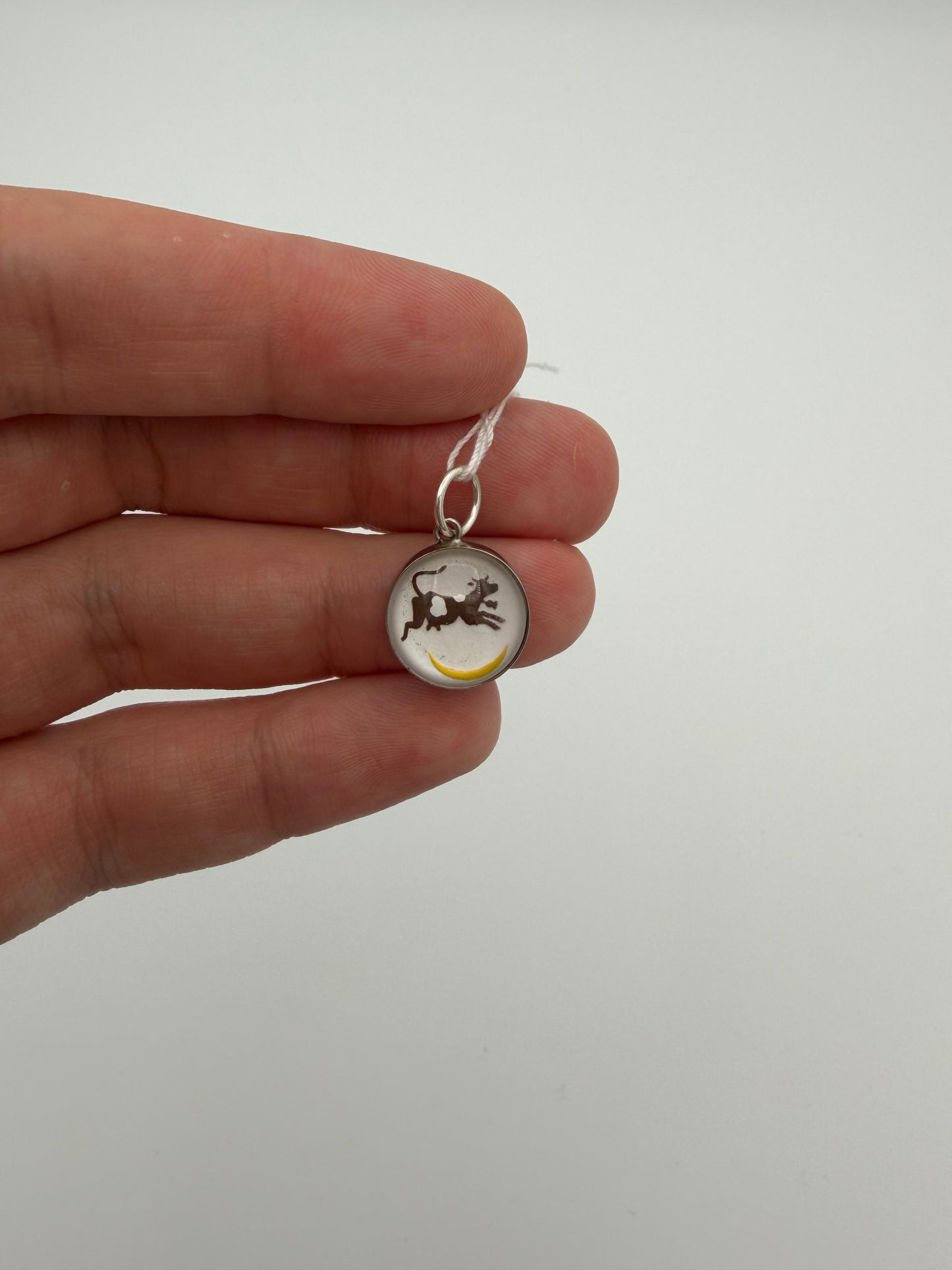 Cow Jumping Over the Moon Charm