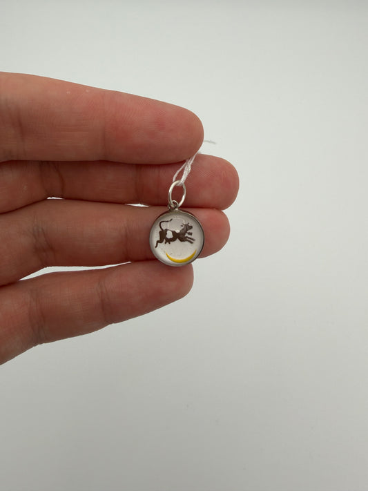 Cow Jumping Over the Moon Charm