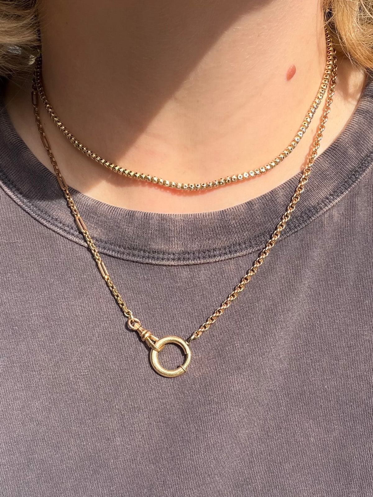 9k Vintage Pierced Chain