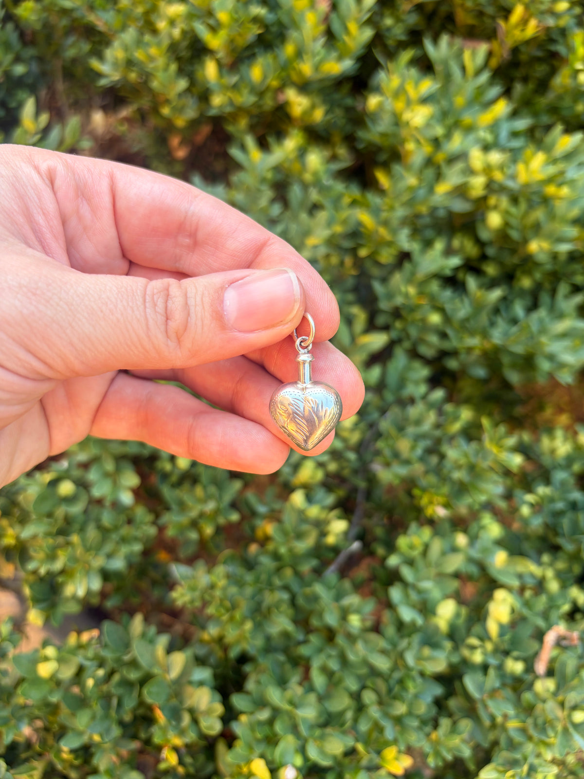 Vintage Heart Perfume Charm