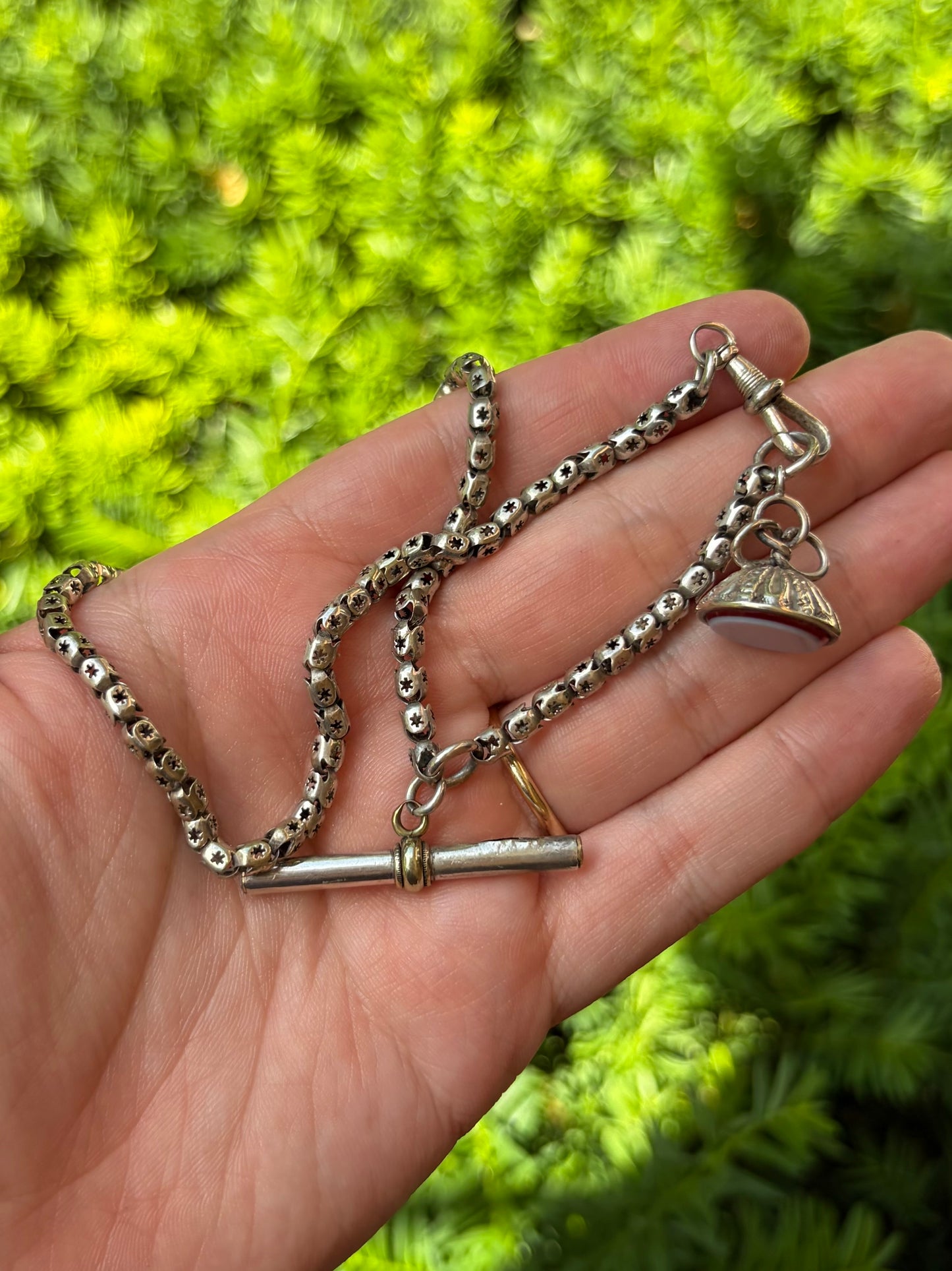 Sterling Star Pierced Chain