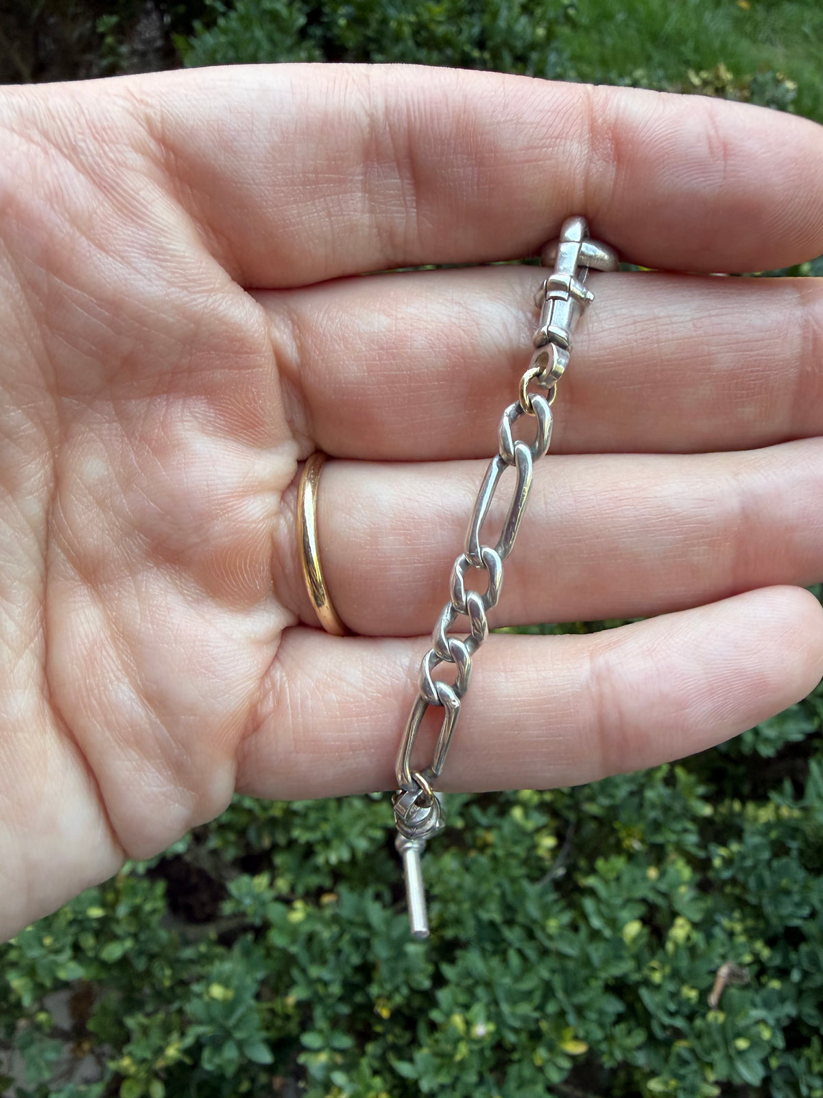 Vintage Figaro and Graduated Curb “Franken-chain”