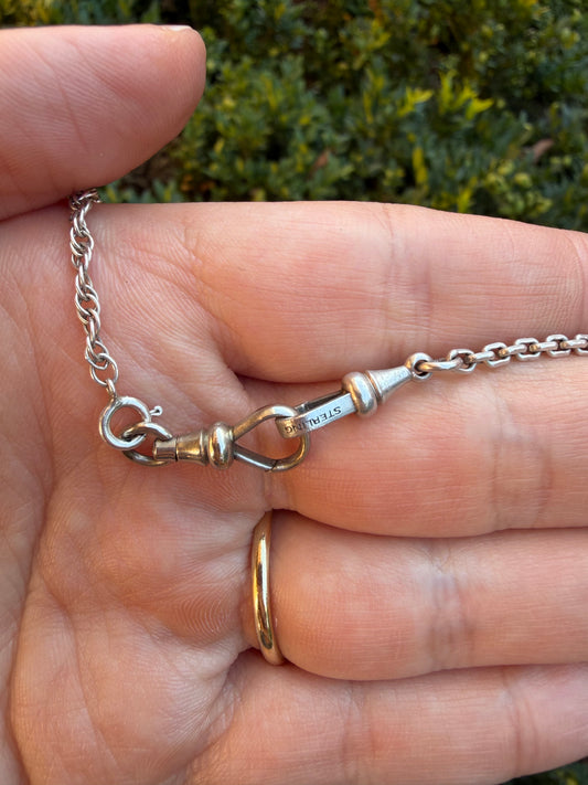 Long Vintage Sterling Silver “Franken-chain”