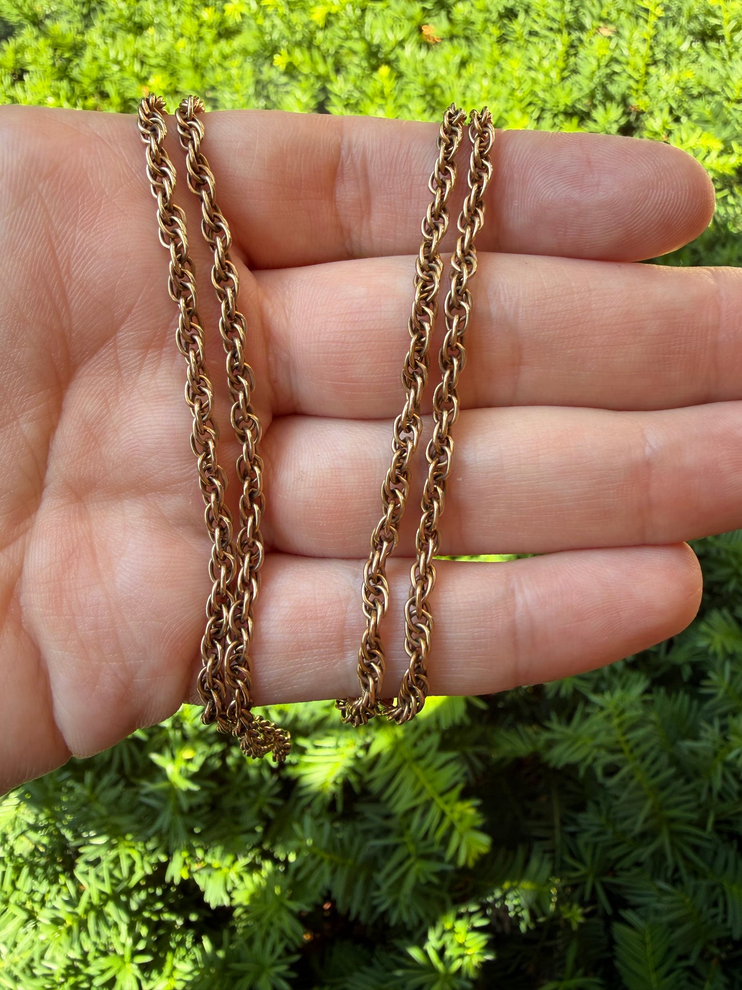 Vintage Gold Fill Rope Chain