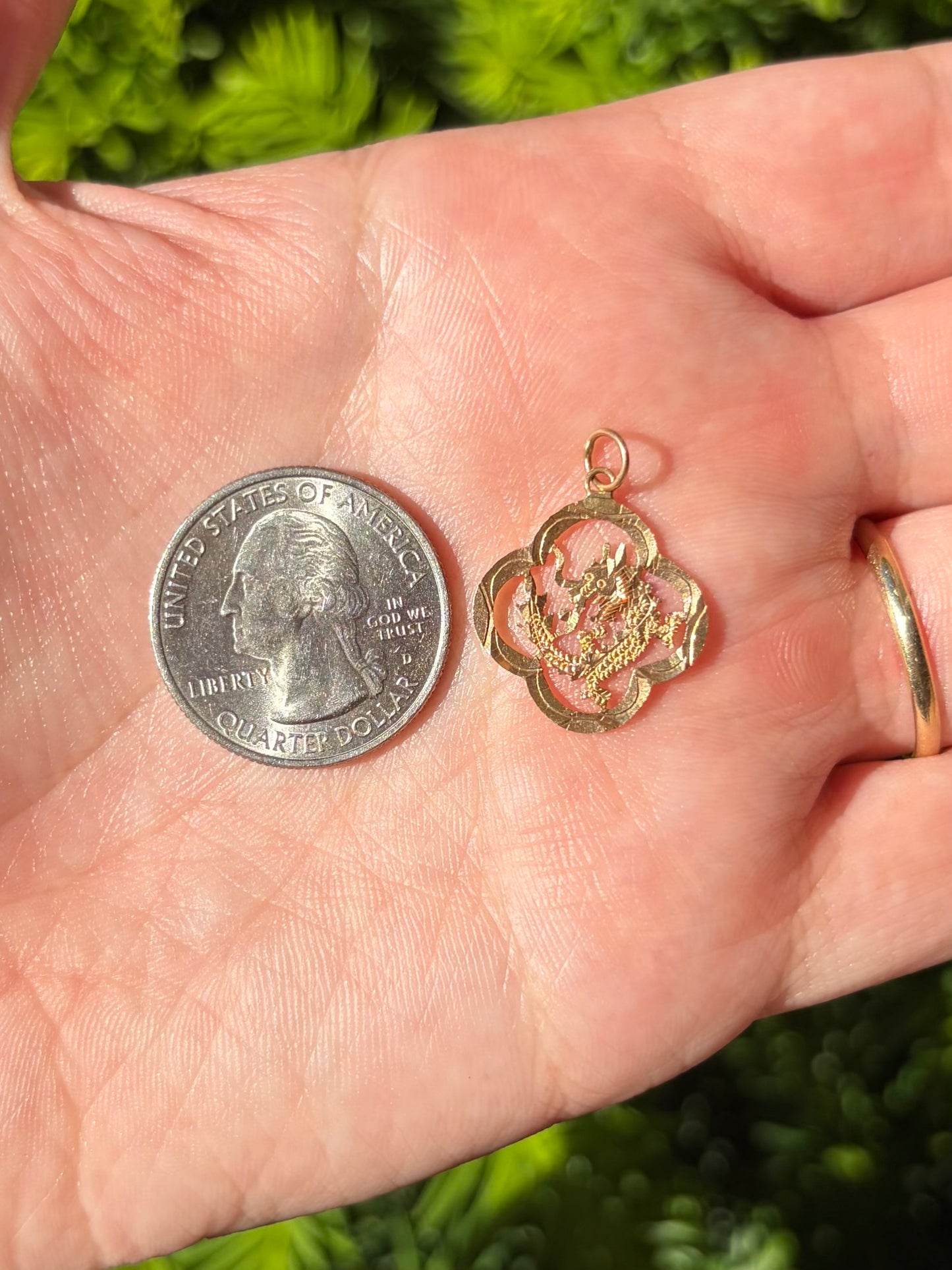 14k Dragon Pendant